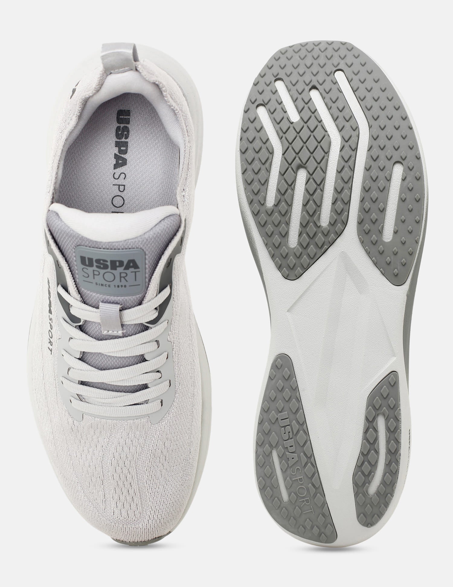 Round Toe Field Pro 4 Sneakers Grey - U.S. Polo Assn. India | Large