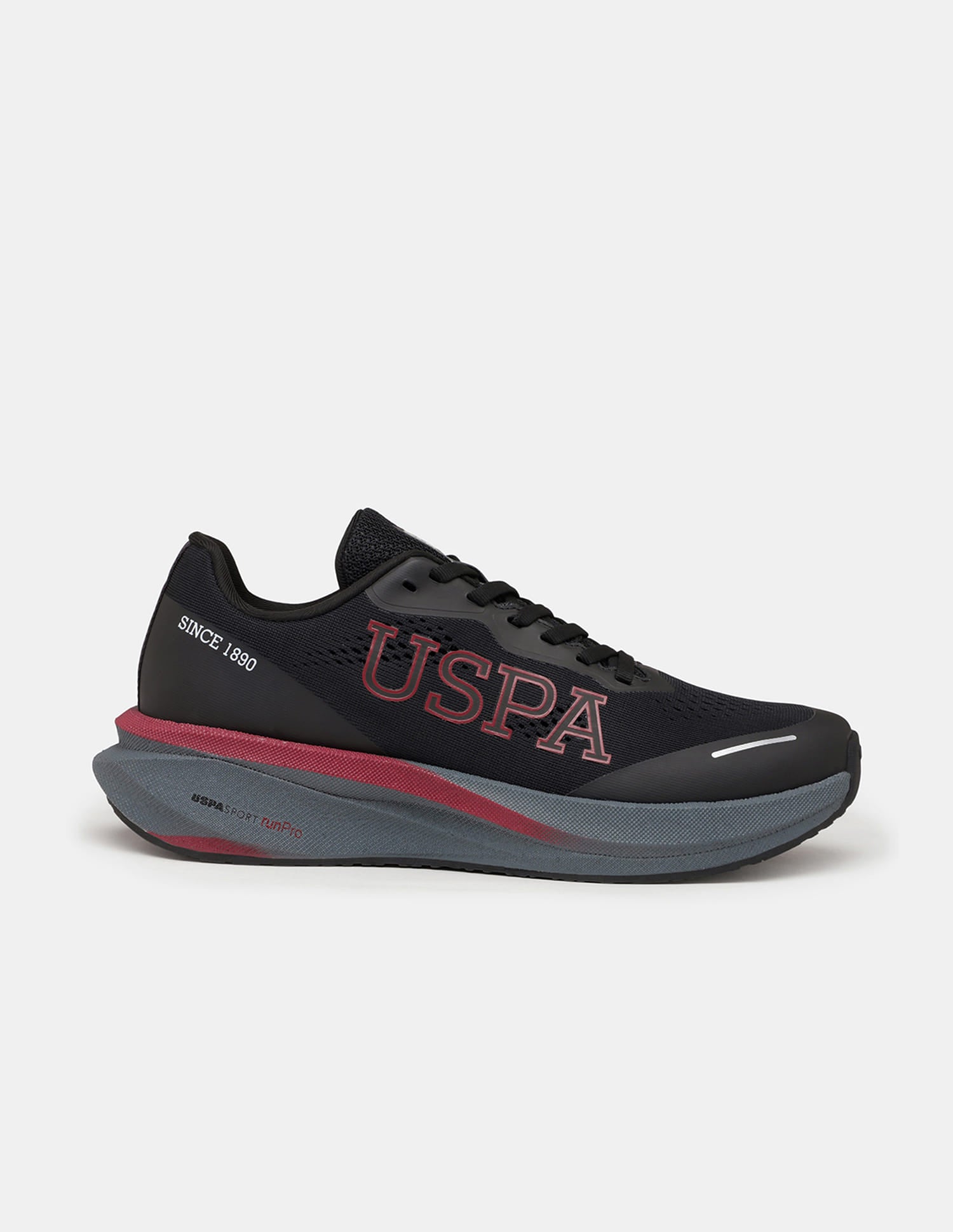 Men Rainer USPA Sport Runpro Running Shoes Black - U.S. Polo Assn. India | Large