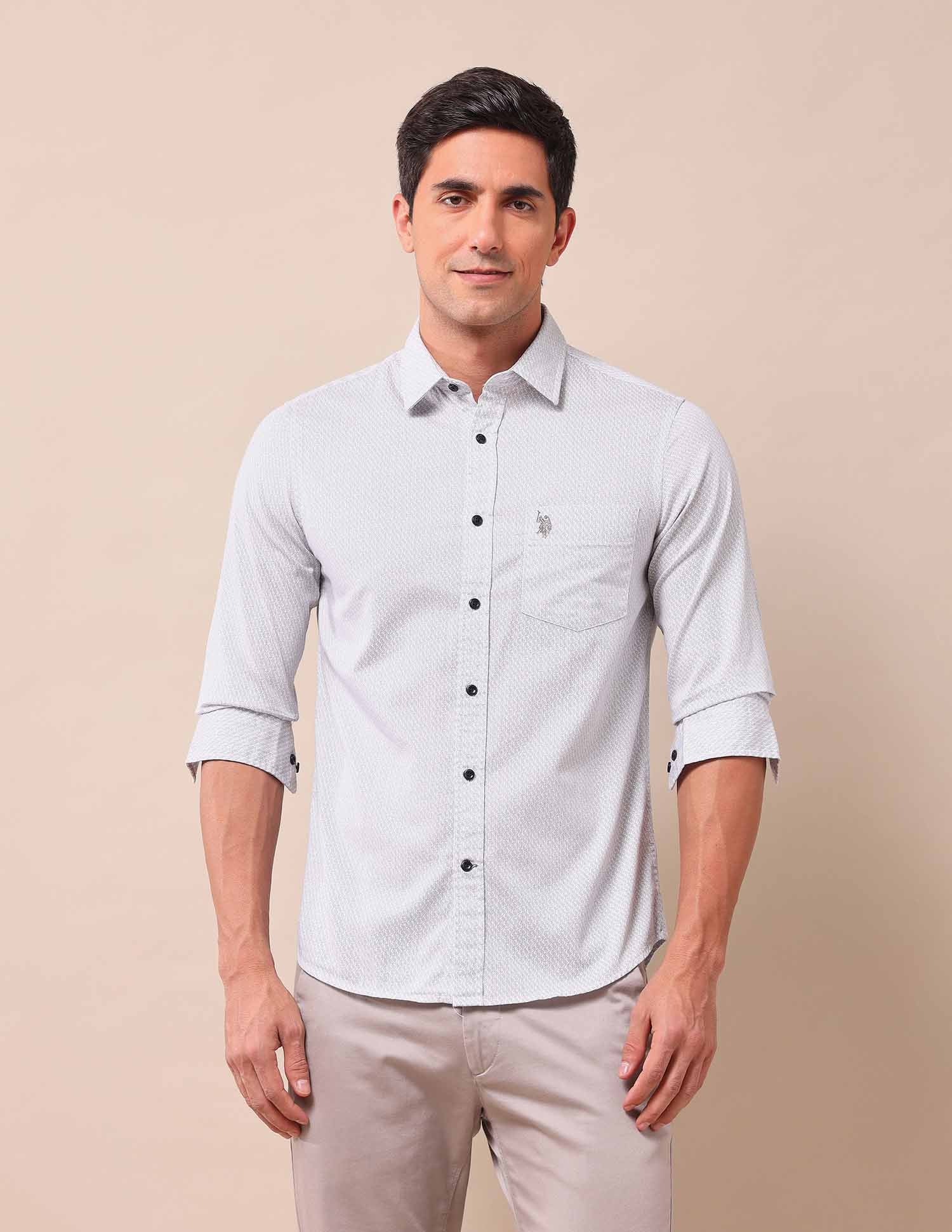 Solid Regular Shirt White - U.S. Polo Assn. India | Large