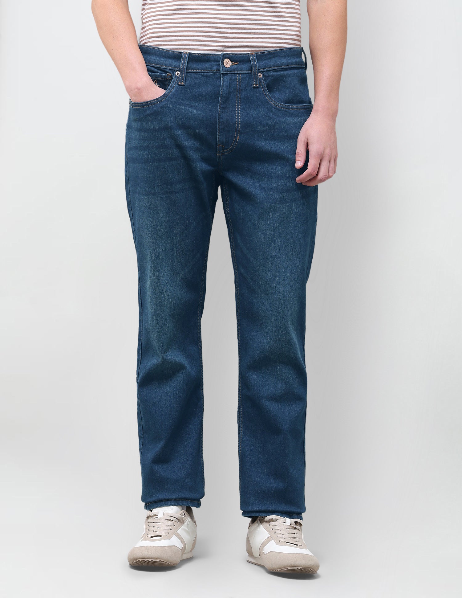 Harold Slim Straight Fit Blue Jeans Dark Indigo - U.S. Polo Assn. India | Large