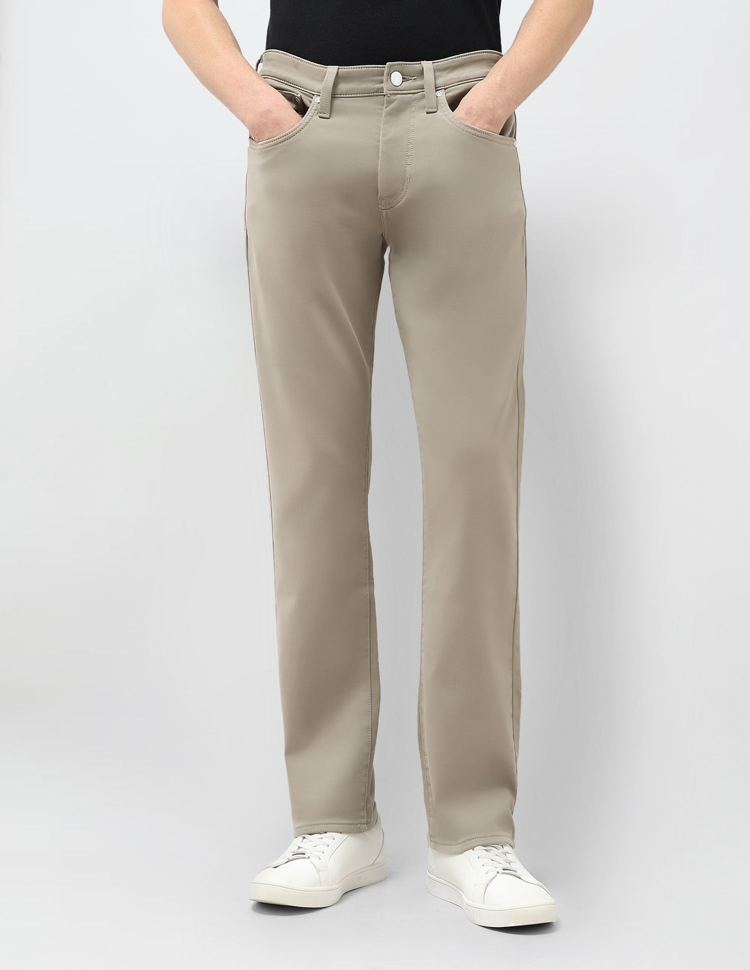 Harold Slim Straight Fit Color Denim Jeans Olive - U.S. POLO ASSN. | Large