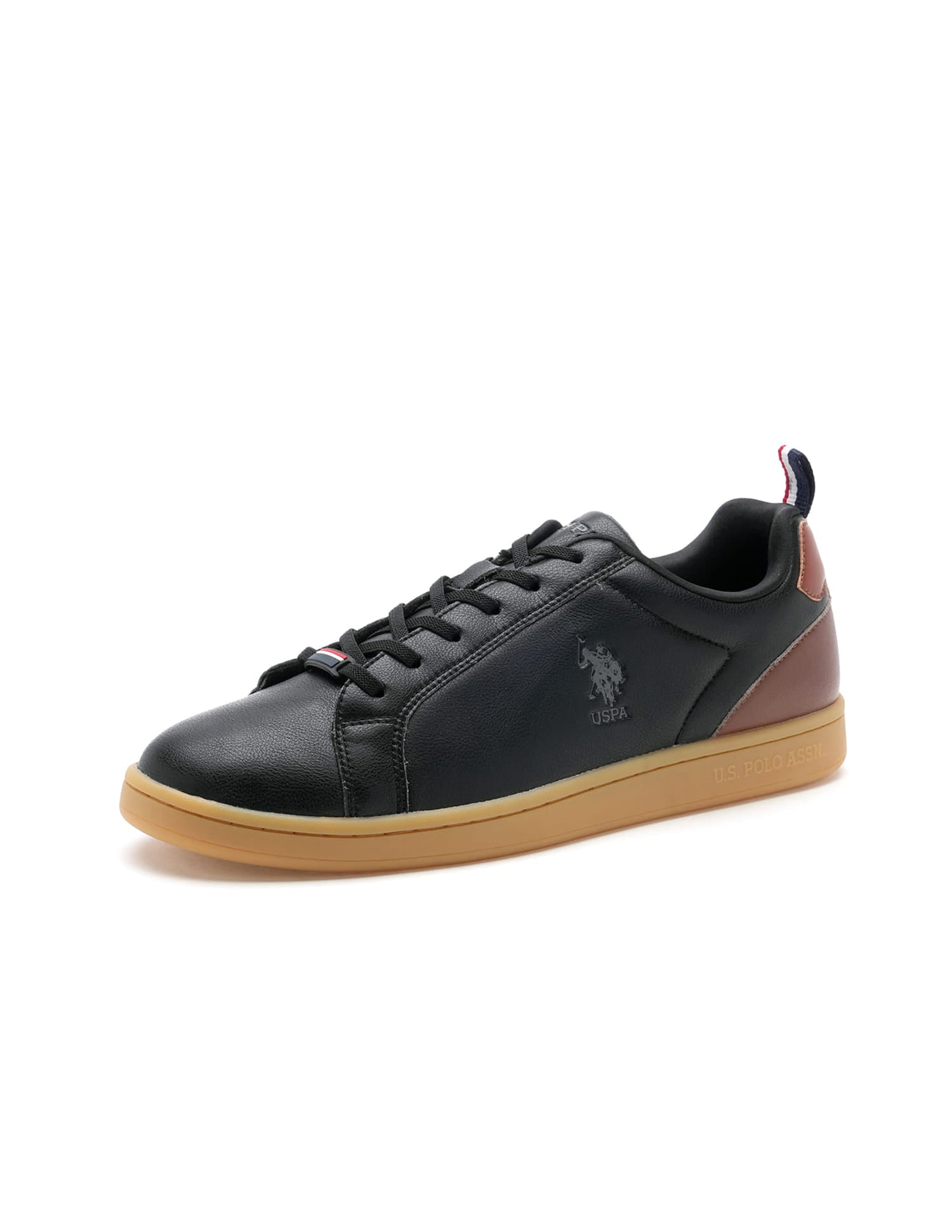 Colour Block Panelled Stefan 3.0 Sneakers Black - U.S. Polo Assn. India | Large