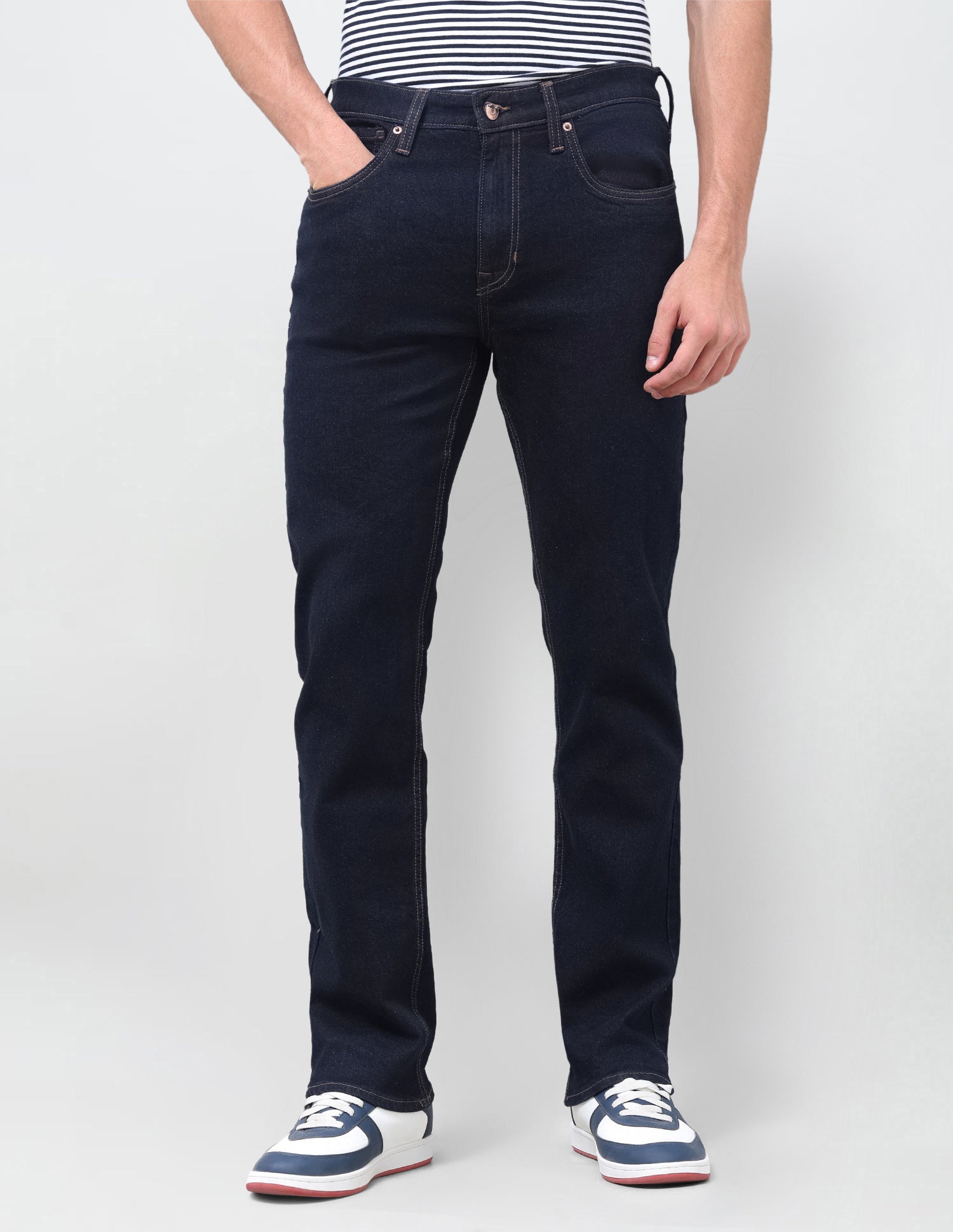 Harold Slim Straight Fit Blue Jeans Dark Indigo - U.S. Polo Assn. India | Large