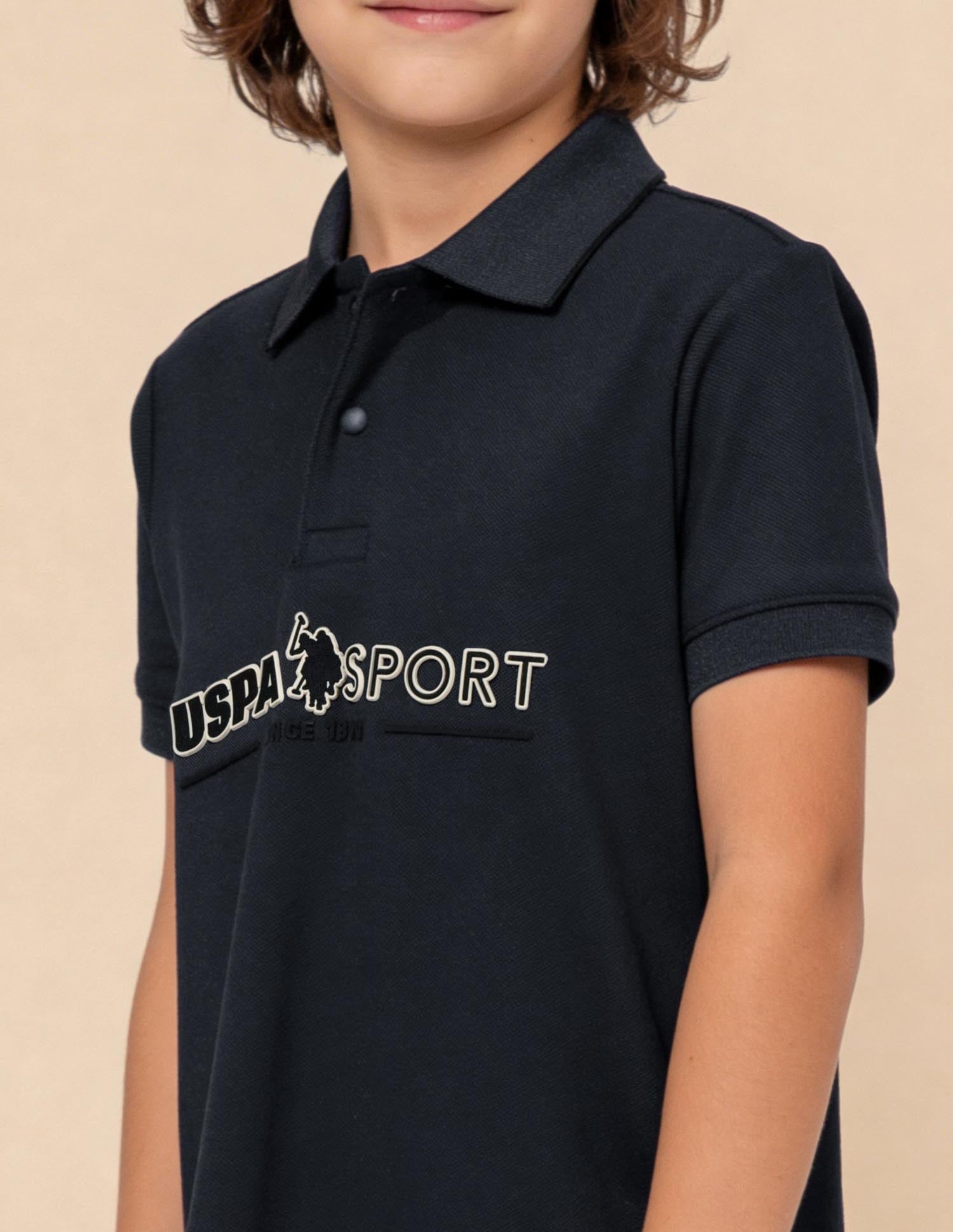 Brand Embossed Regular Fit Polo Shirt Teal - U.S. Polo Assn. India | Large