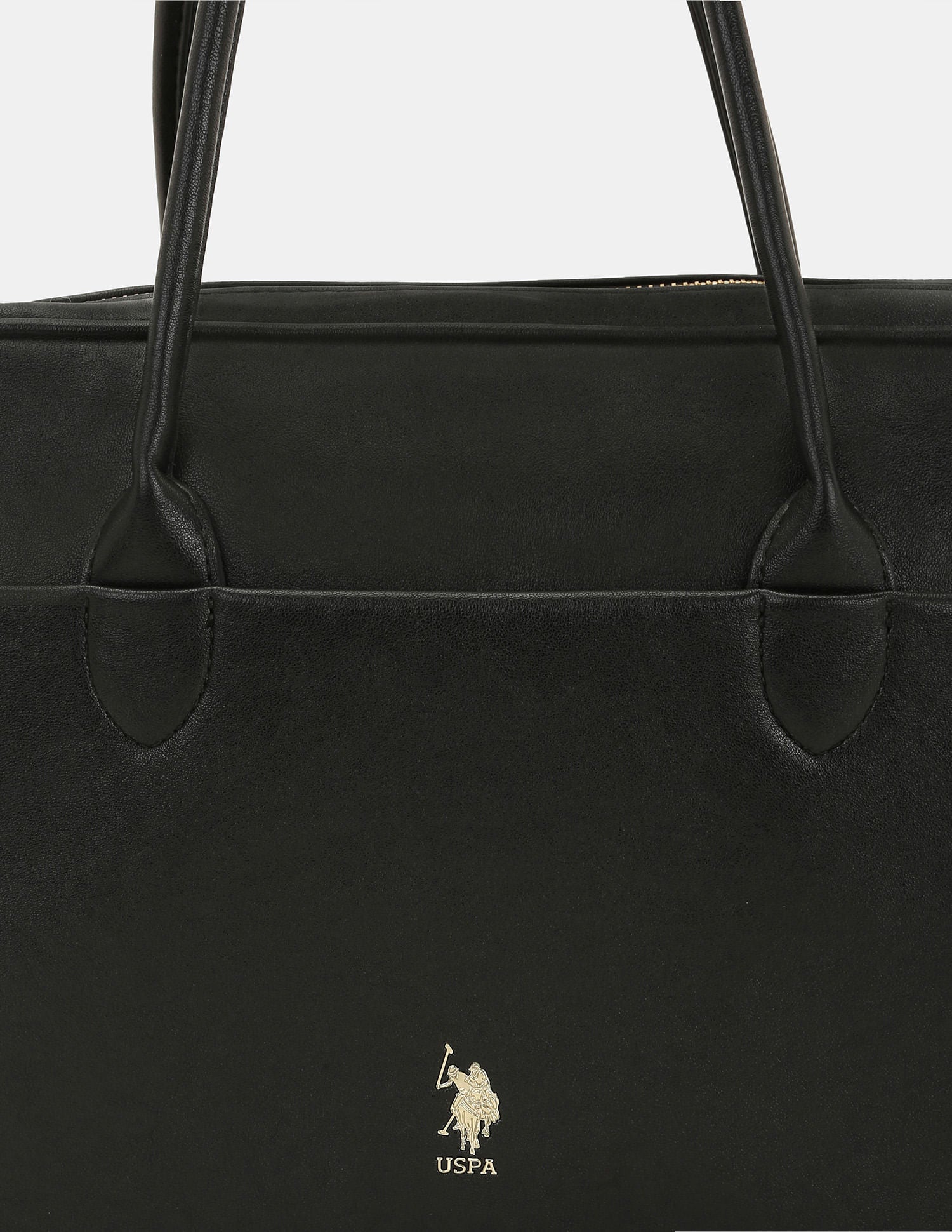 Women Blynn Compact Work Satchel Bag with Inner Pockets Black - U.S. POLO ASSN. | Large