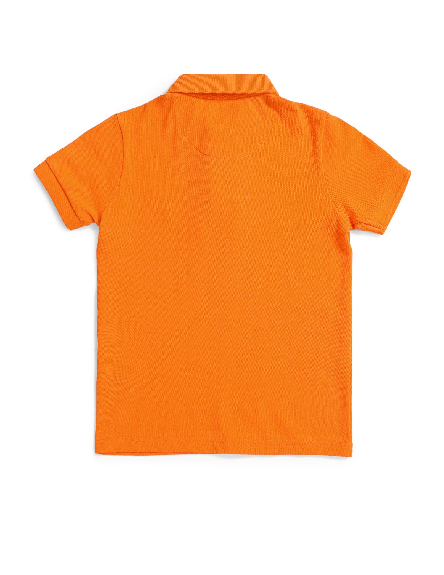Boys Solid Regular Fit T-Shirt Dark Orange - U.S. POLO ASSN. | Large