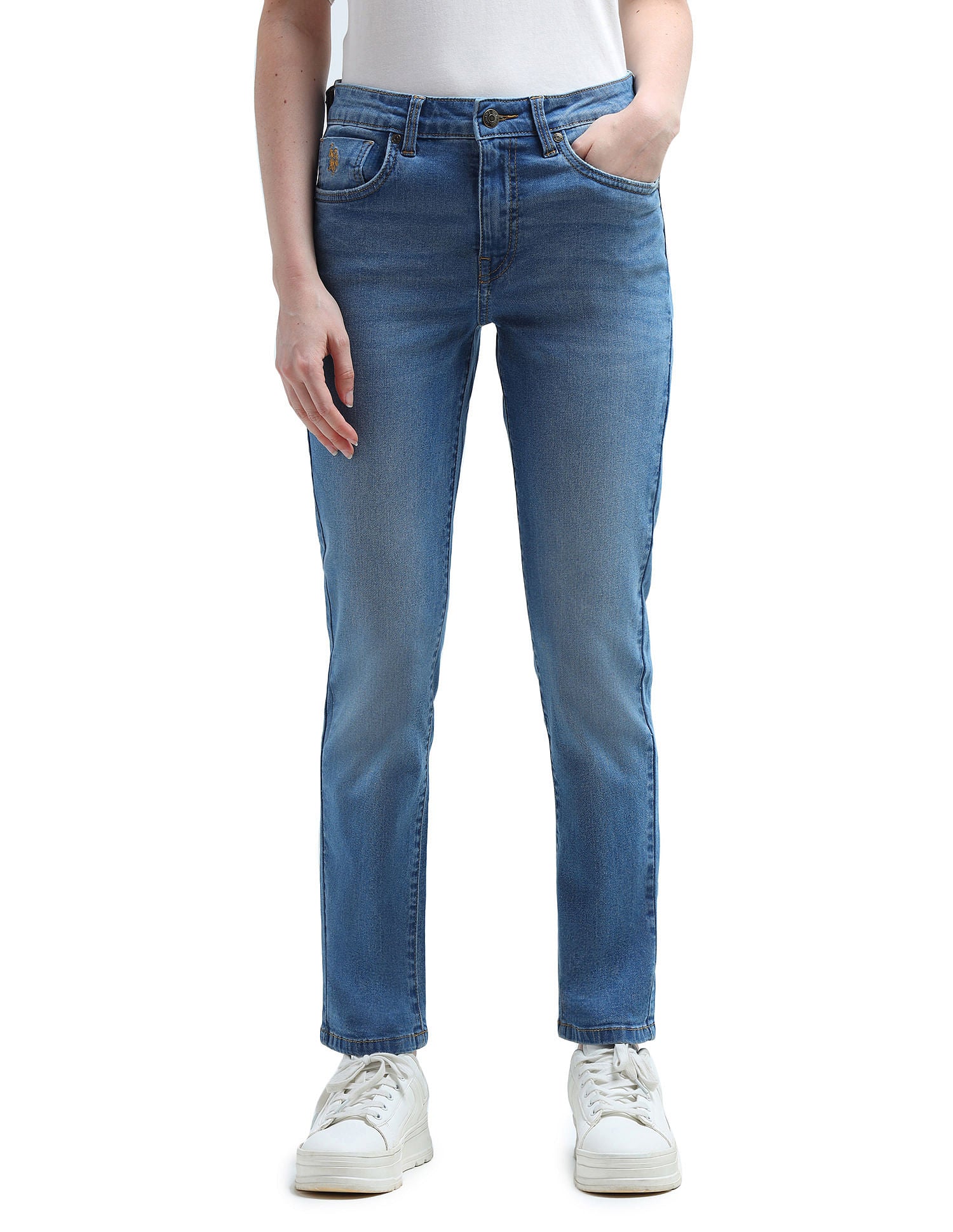 Mid Rise Slim Fit Jeans Blue - U.S. POLO ASSN. | Large