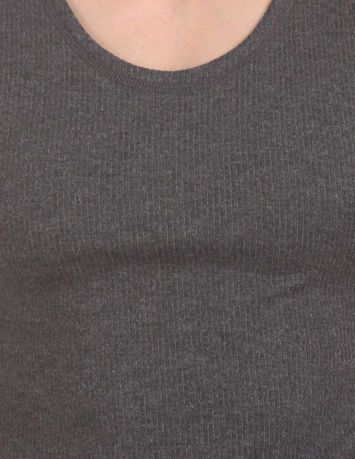 Slim Fit Solid I651 Thermal T-Shirt - Pack Of 1 Anthra Melange - U.S. POLO ASSN. | Large