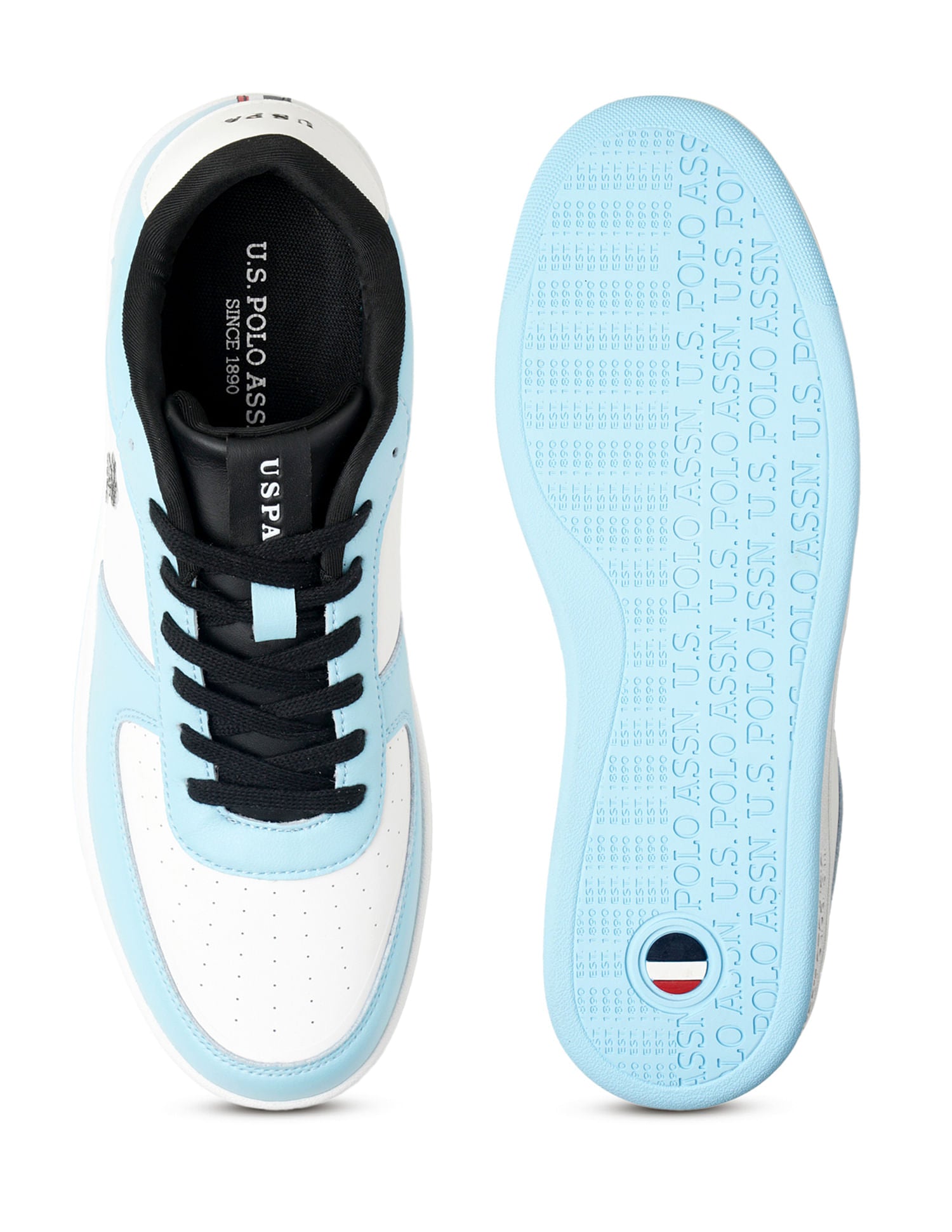 Men Rein Lt. Blue Retro Court Sneakers Lt. Blue - U.S. POLO ASSN. | Large