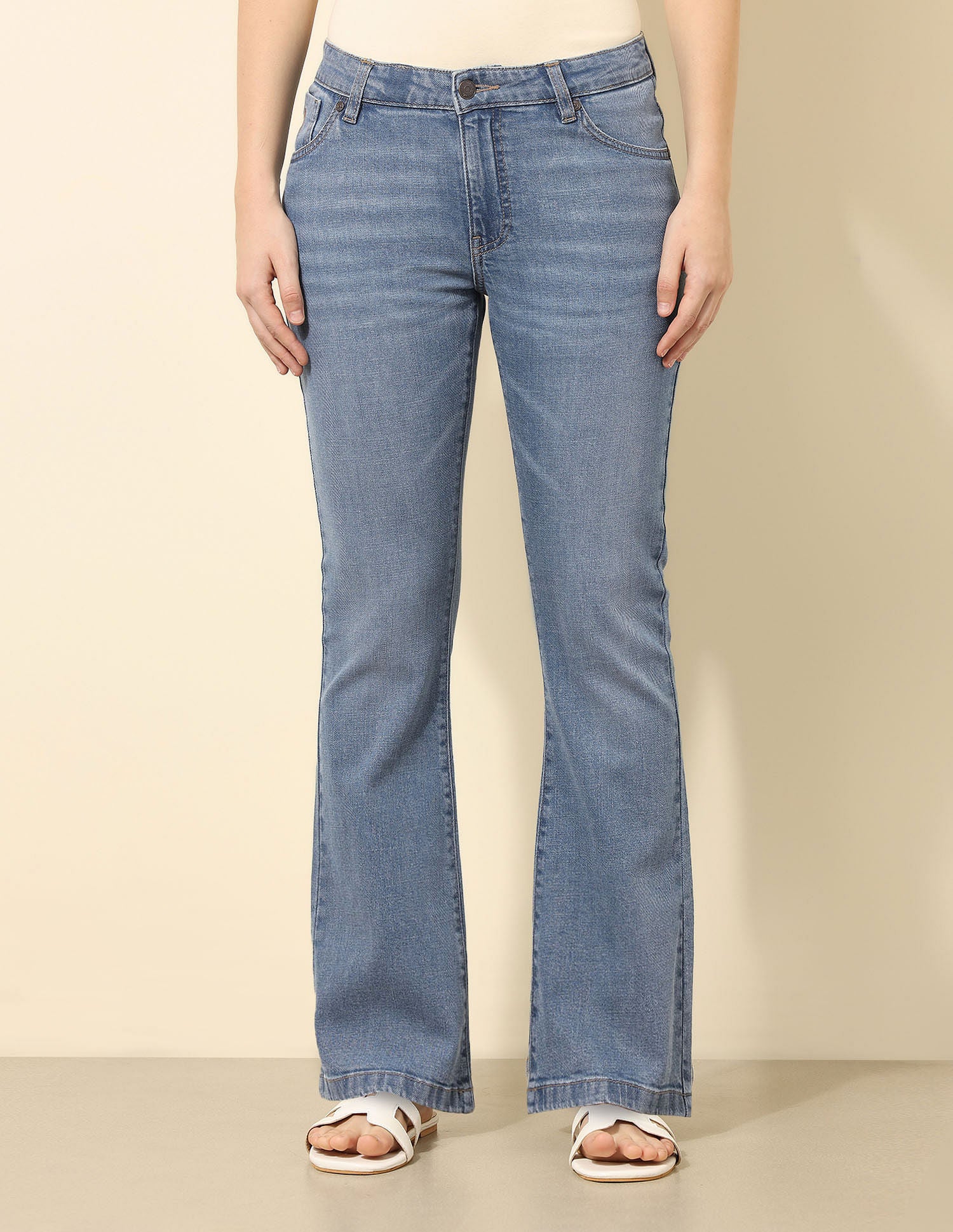 Mid-Rise Skinny Bootcut Jeans Blue - U.S. Polo Assn. India | Large