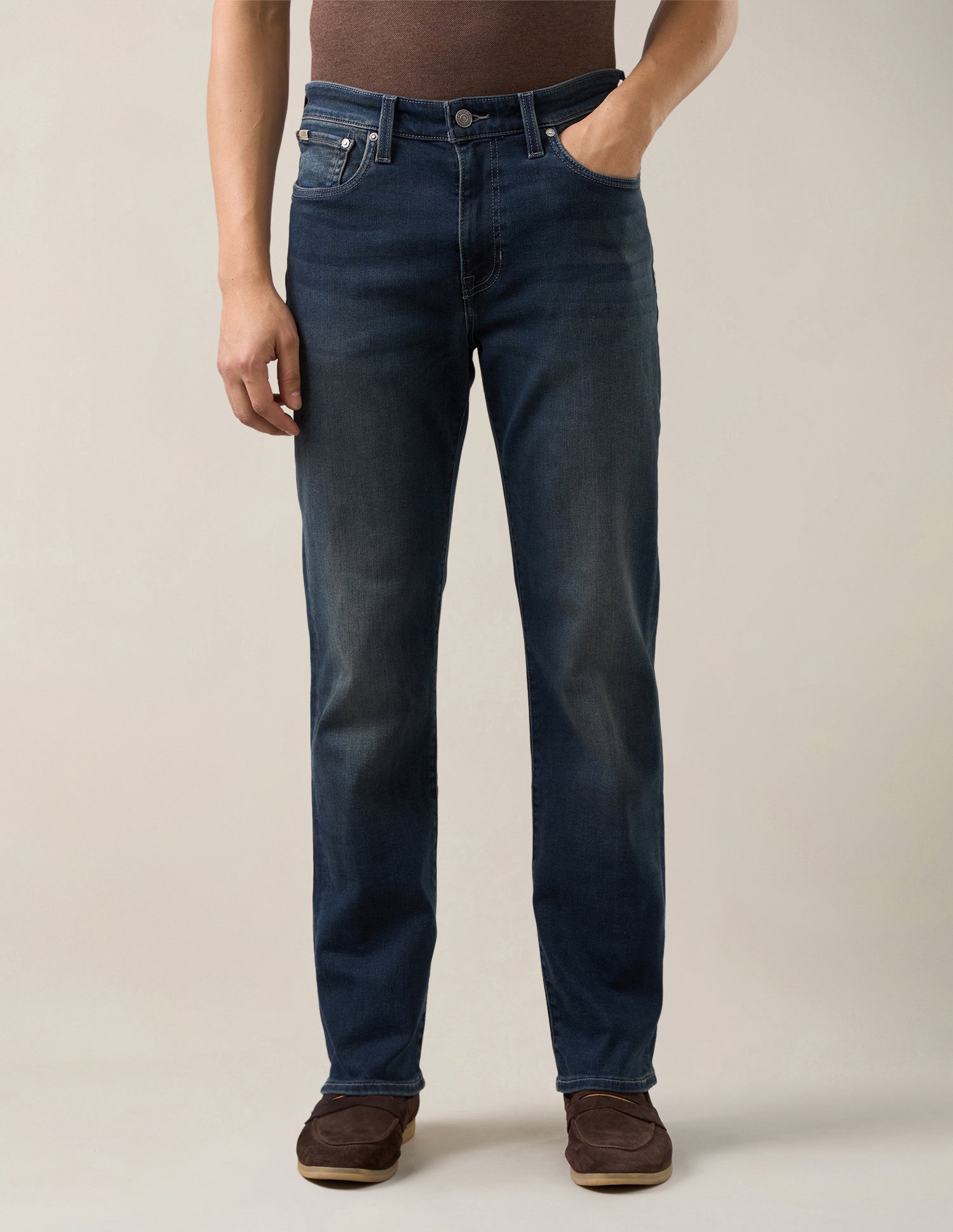 Harold Slim Straight Fit Blue Jeans Dark Blue - U.S. Polo Assn. India | Large