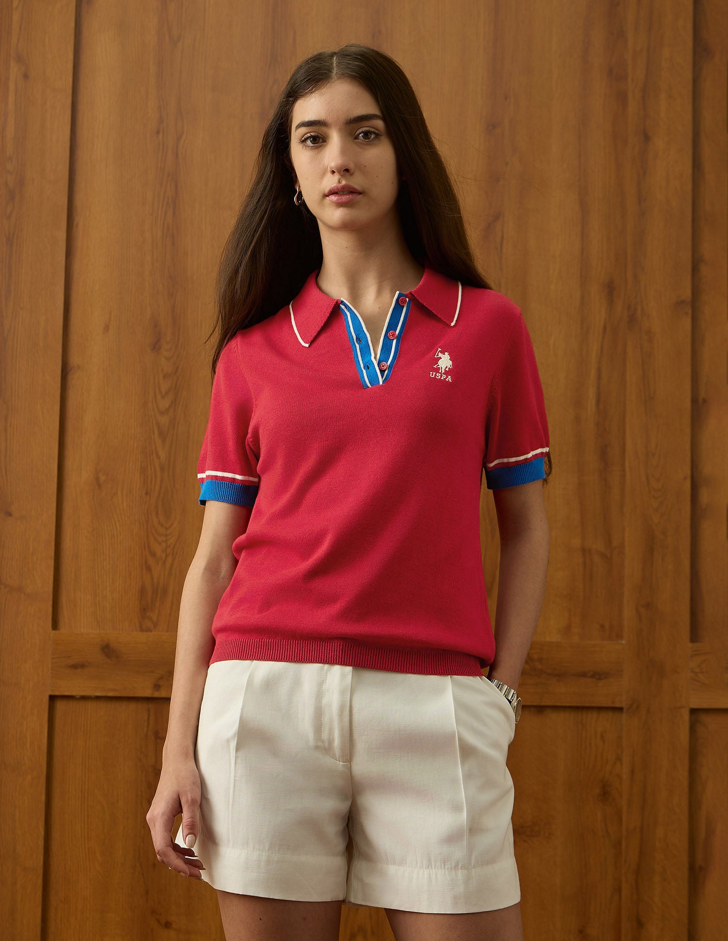 Relaxed Fit Solid Polo Shirt Red - U.S. POLO ASSN. | Large