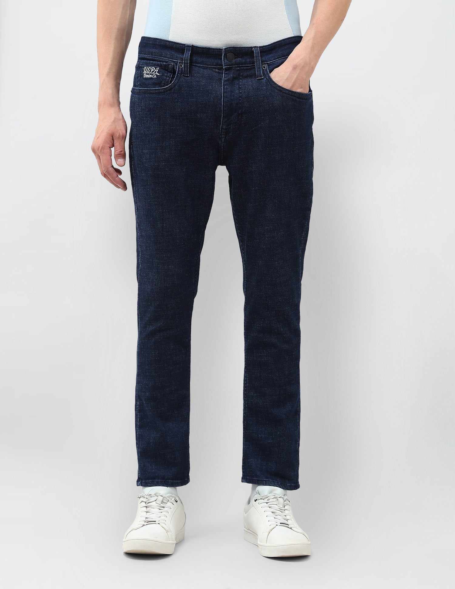 Henry Tapered Fit Blue Jeans Dark Blue - U.S. Polo Assn. India | Large