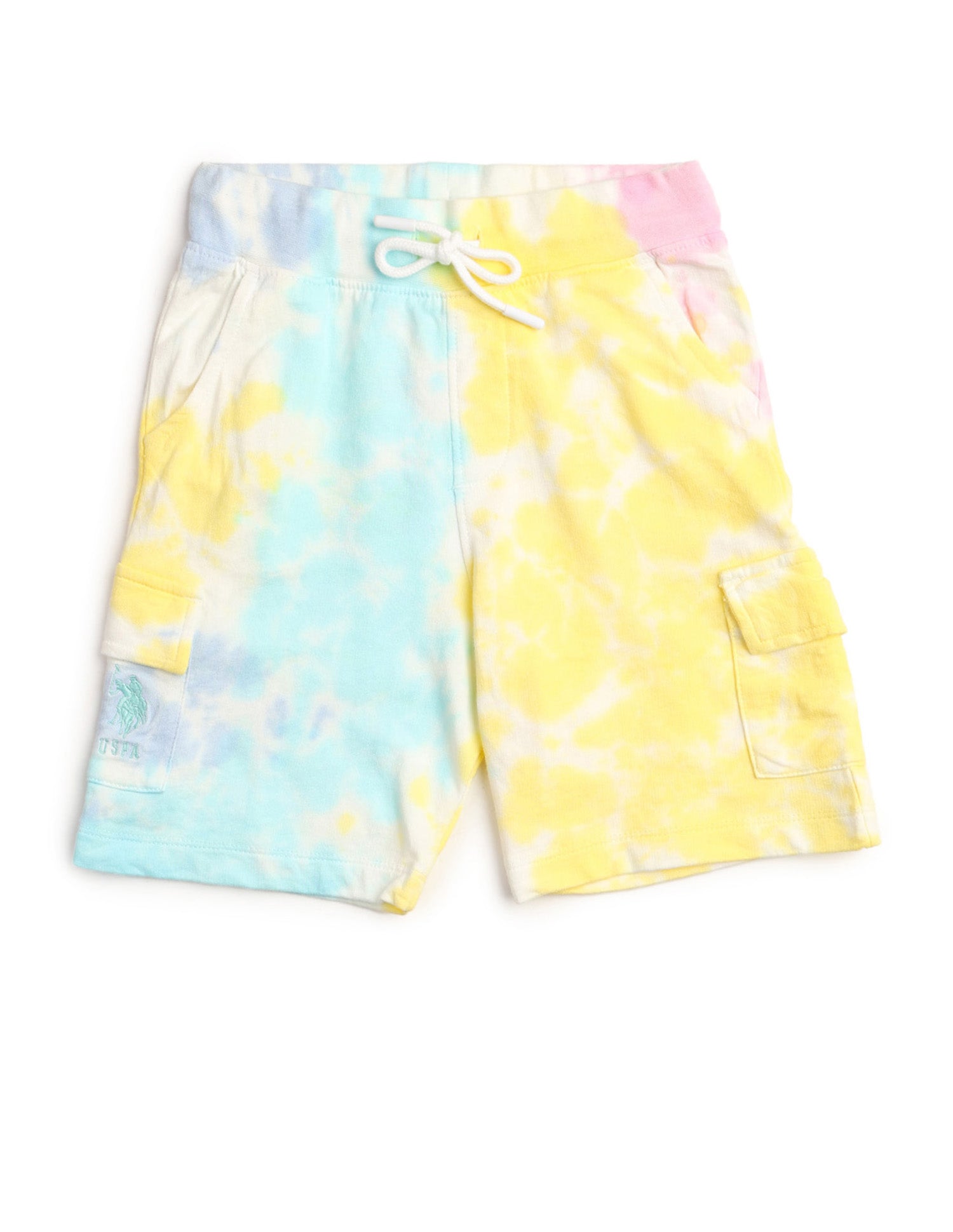 Boys Tie And Dye Regular Fit Shorts Light Purple - U.S. POLO ASSN. | Large