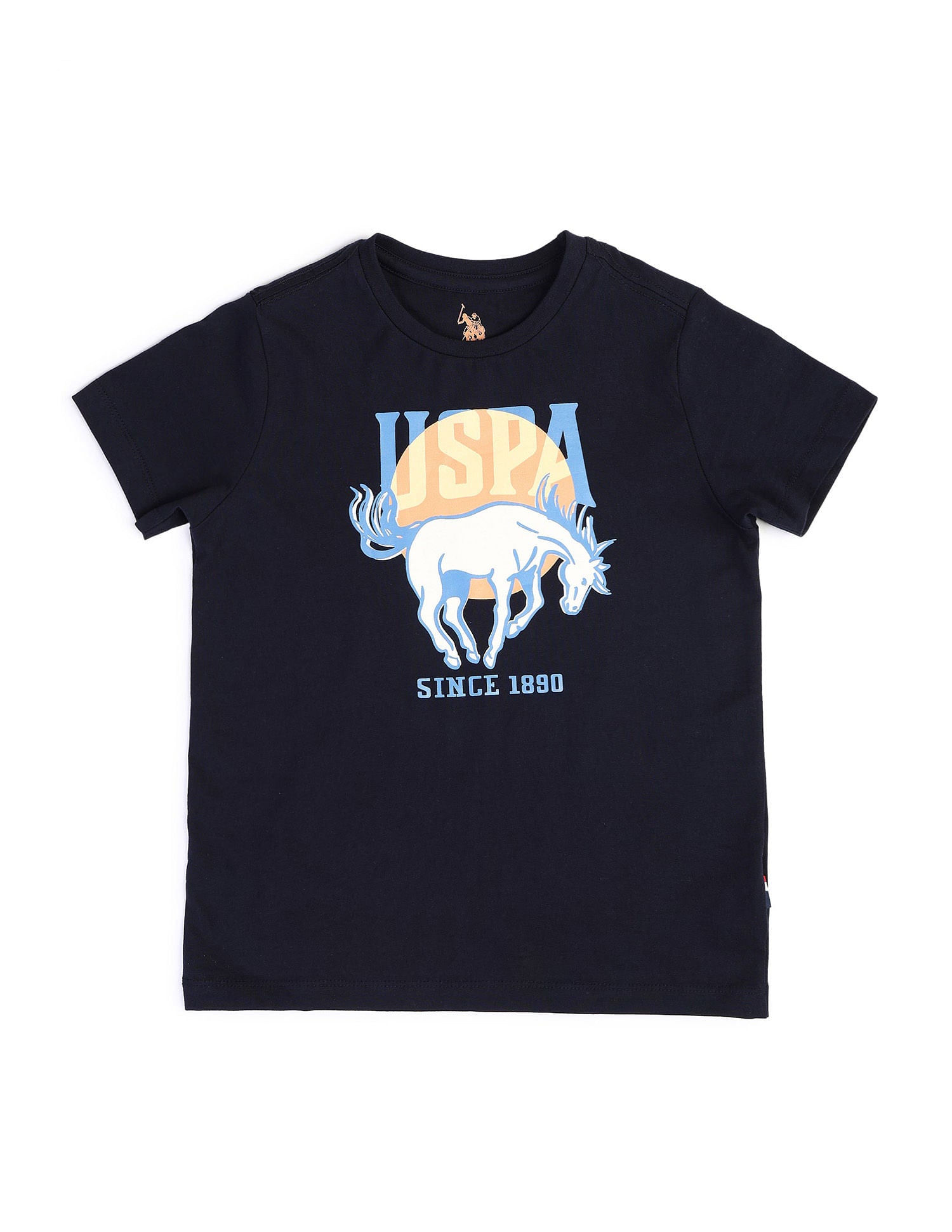 Regular fit Printed T-Shirts Navy - U.S. POLO ASSN. | Large