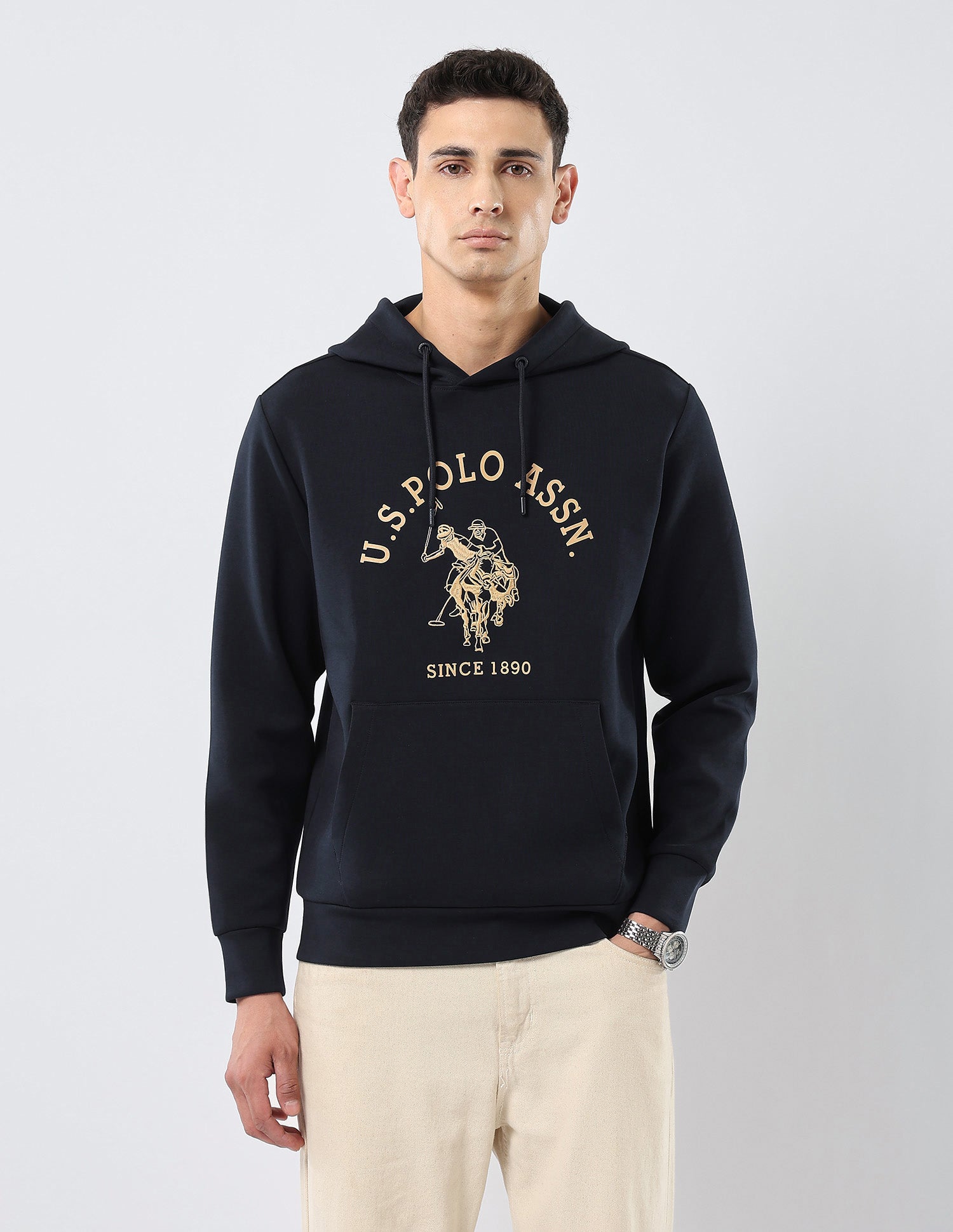 Brand Embroidered Regular Fit Sweatshirt Navy - U.S. POLO ASSN. | Large