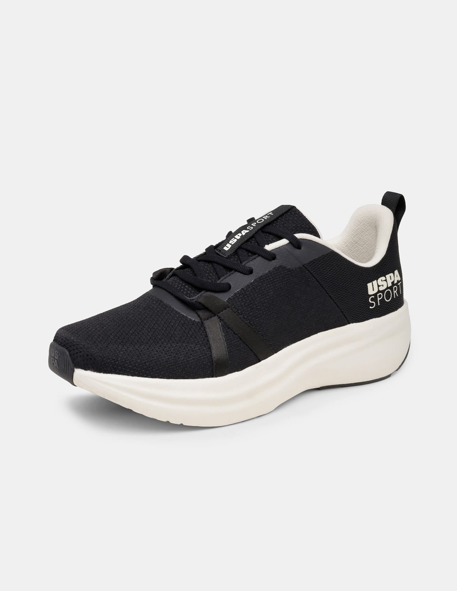 Men Black Lance Uspa Sport Sneakers Black - U.S. Polo Assn. India | Large