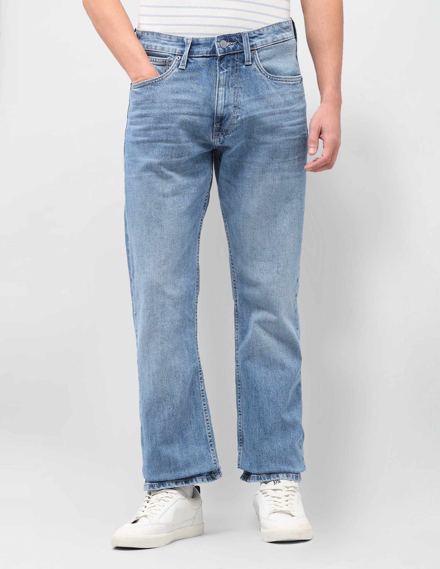 Solid Bootcut Jeans Blue - U.S. Polo Assn. India | Large
