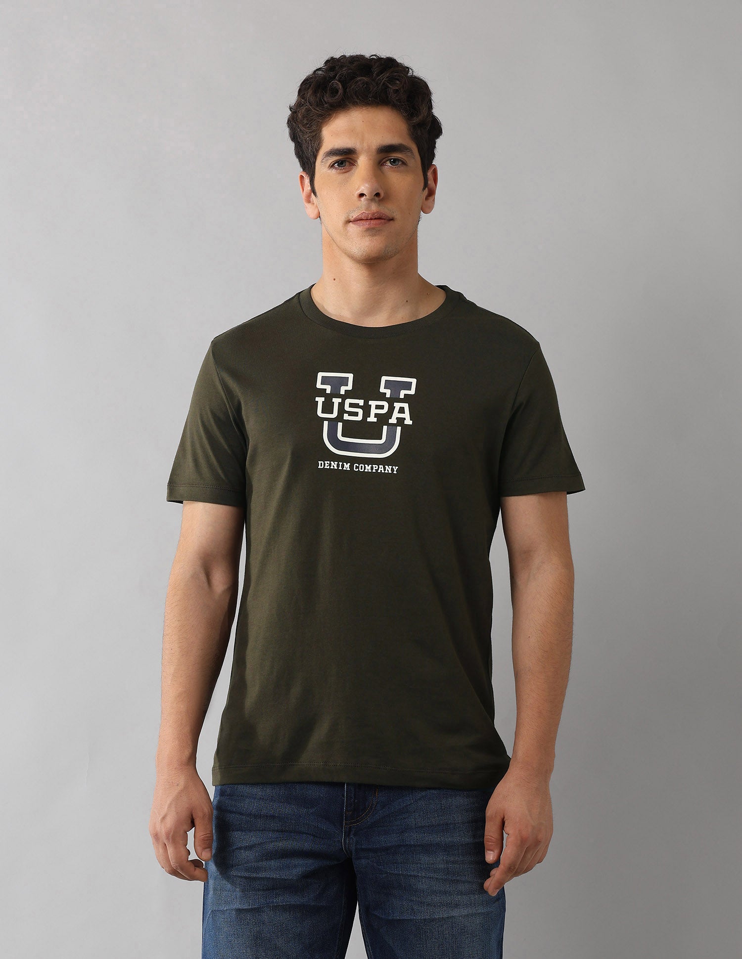Muscle Fit Americana T-Shirt Olive - U.S. Polo Assn. India | Large