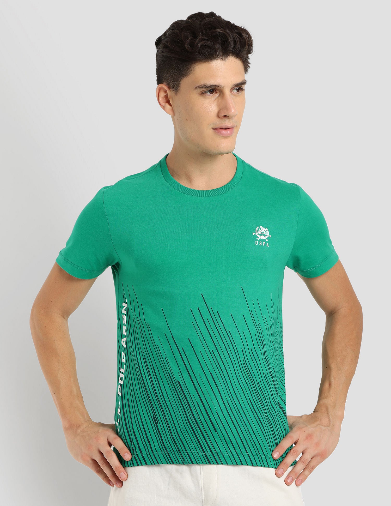 Graphic Sport T-Shirt Green - U.S. POLO ASSN. | Large