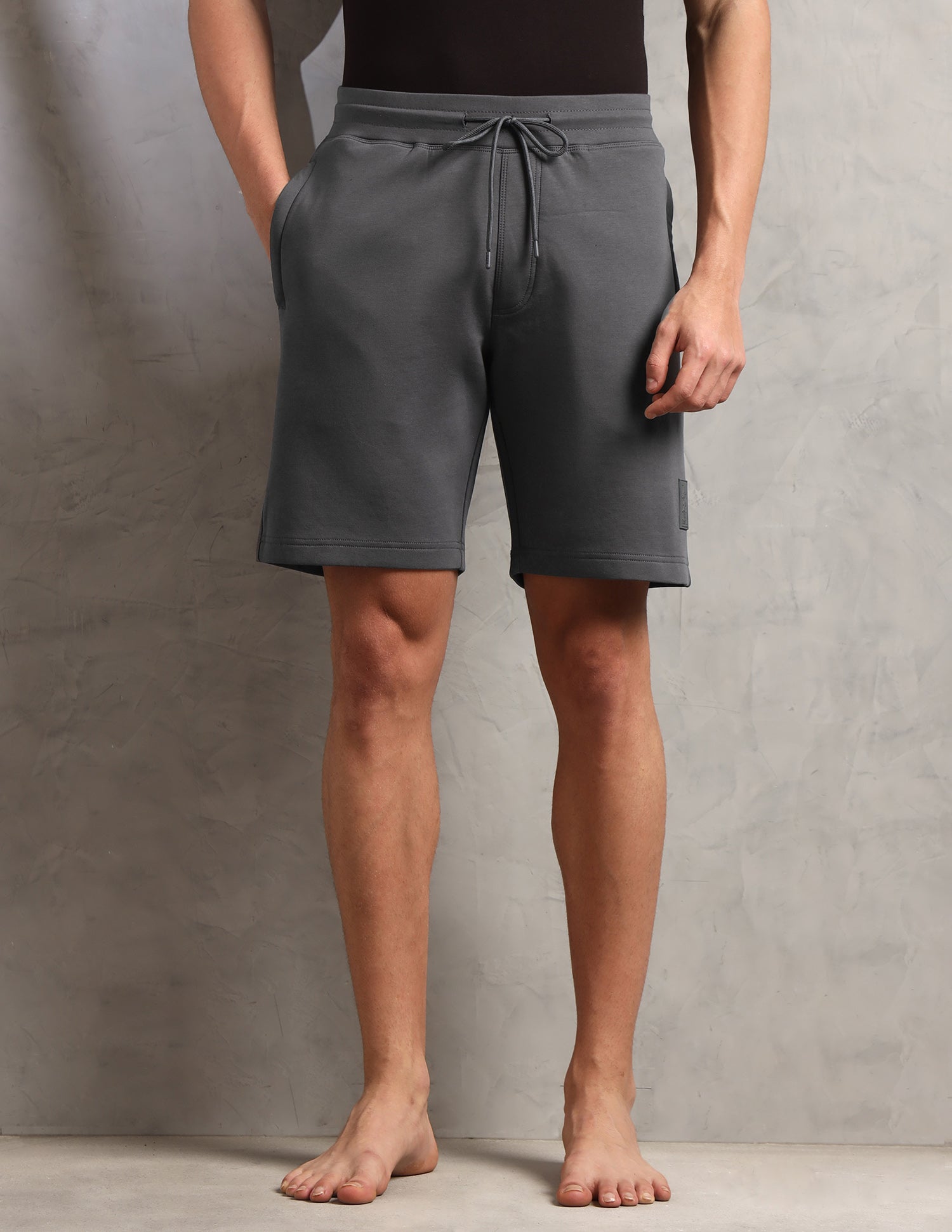 Mid Rise Comfort Fit PS003-PL Lounge Shorts - Pack Of 1 Iron Gate - U.S. Polo Assn. India | Large
