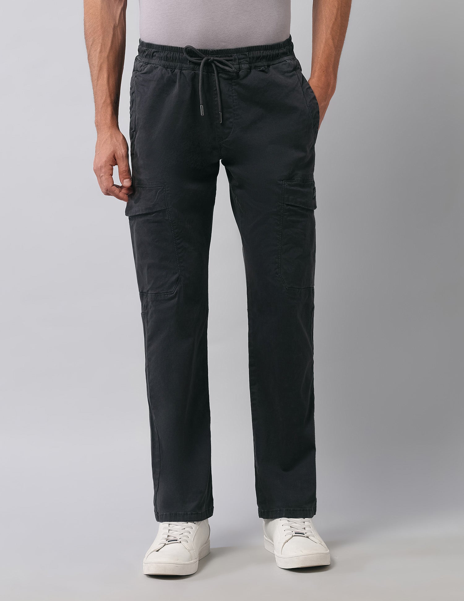 Straight Fit  Twill Cargos Black - U.S. Polo Assn. India | Large