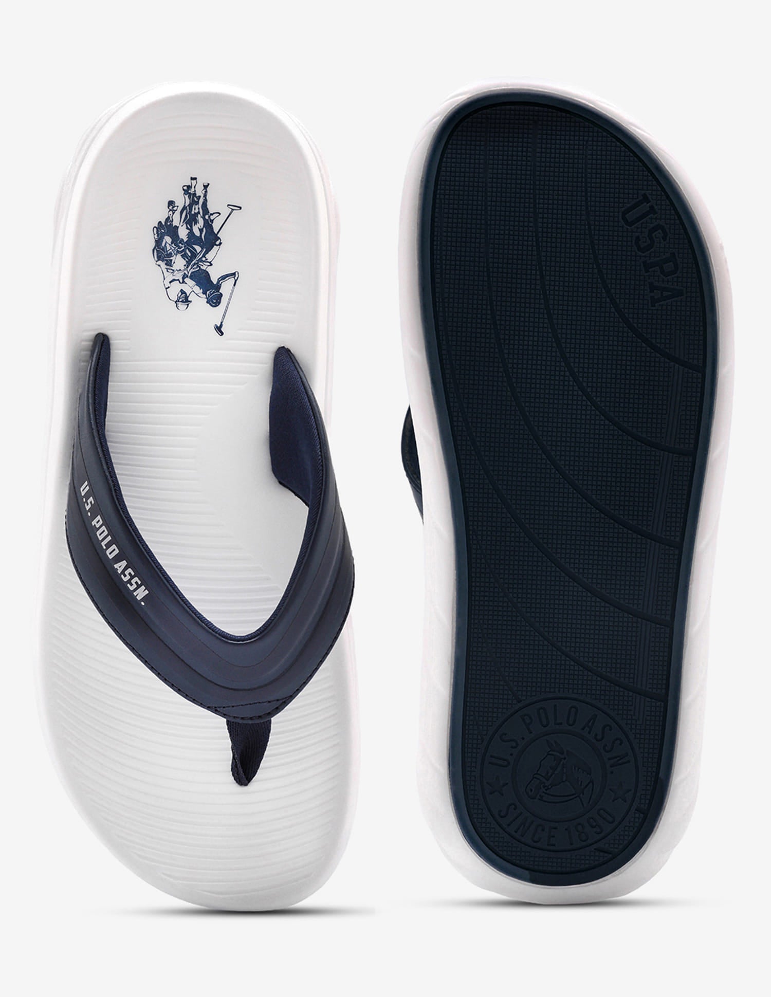 Broad Strap Celtic Flip Flops Navy - U.S. Polo Assn. India | Large