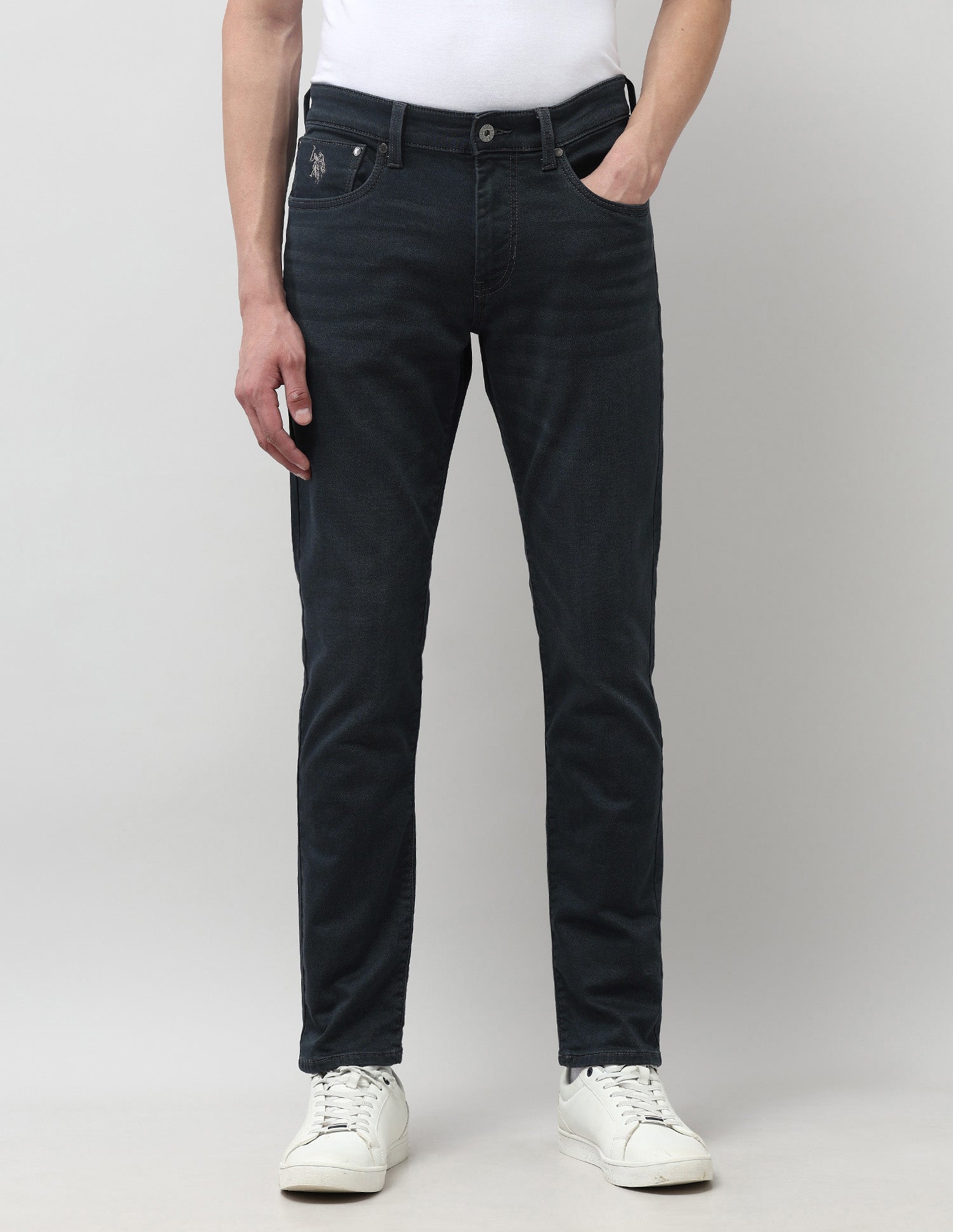 Brandon Slim Tapered Fit Green Jeans Dark Wash - U.S. POLO ASSN. | Large