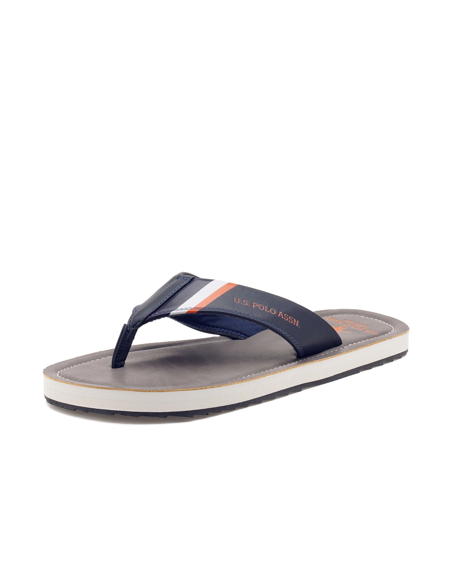 Men Patt 3 Slippers Grey - U.S. POLO ASSN. | Large