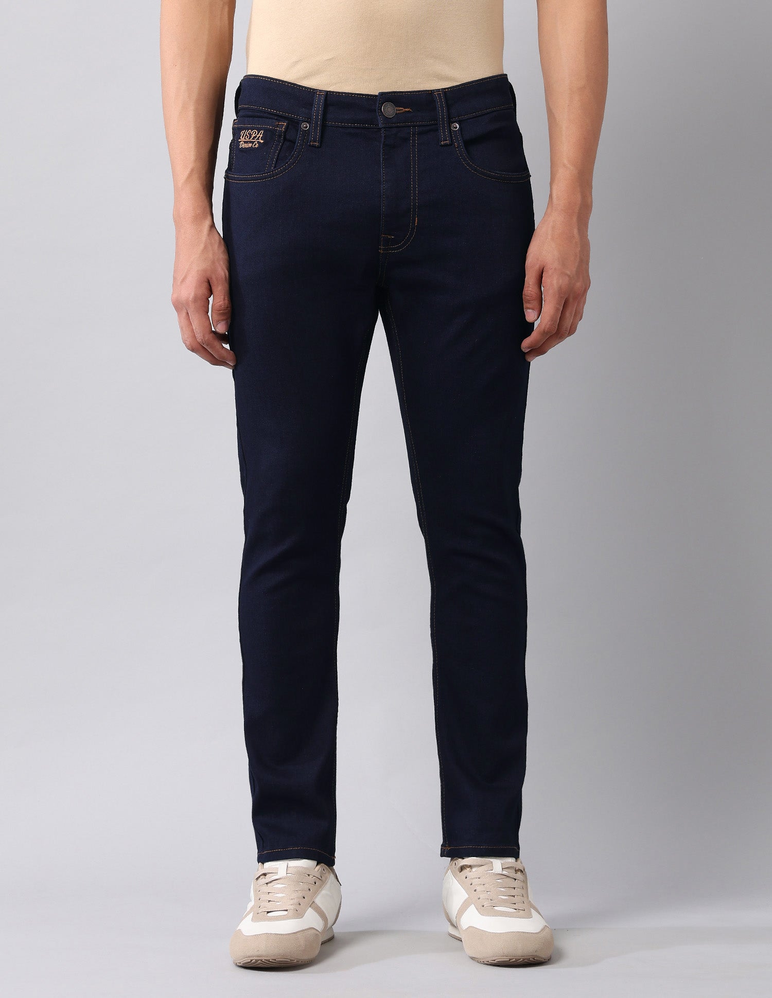 Henry Tapered Fit Blue Jeans Dark Blue - U.S. Polo Assn. India | Large