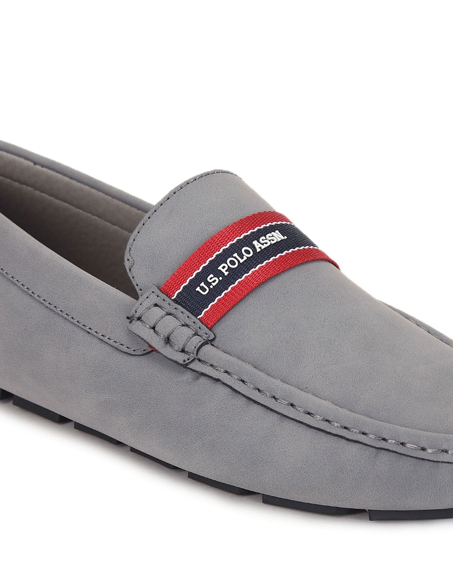 Round Toe Textured Perez 2.0 Shoes Grey - U.S. Polo Assn. India | Large