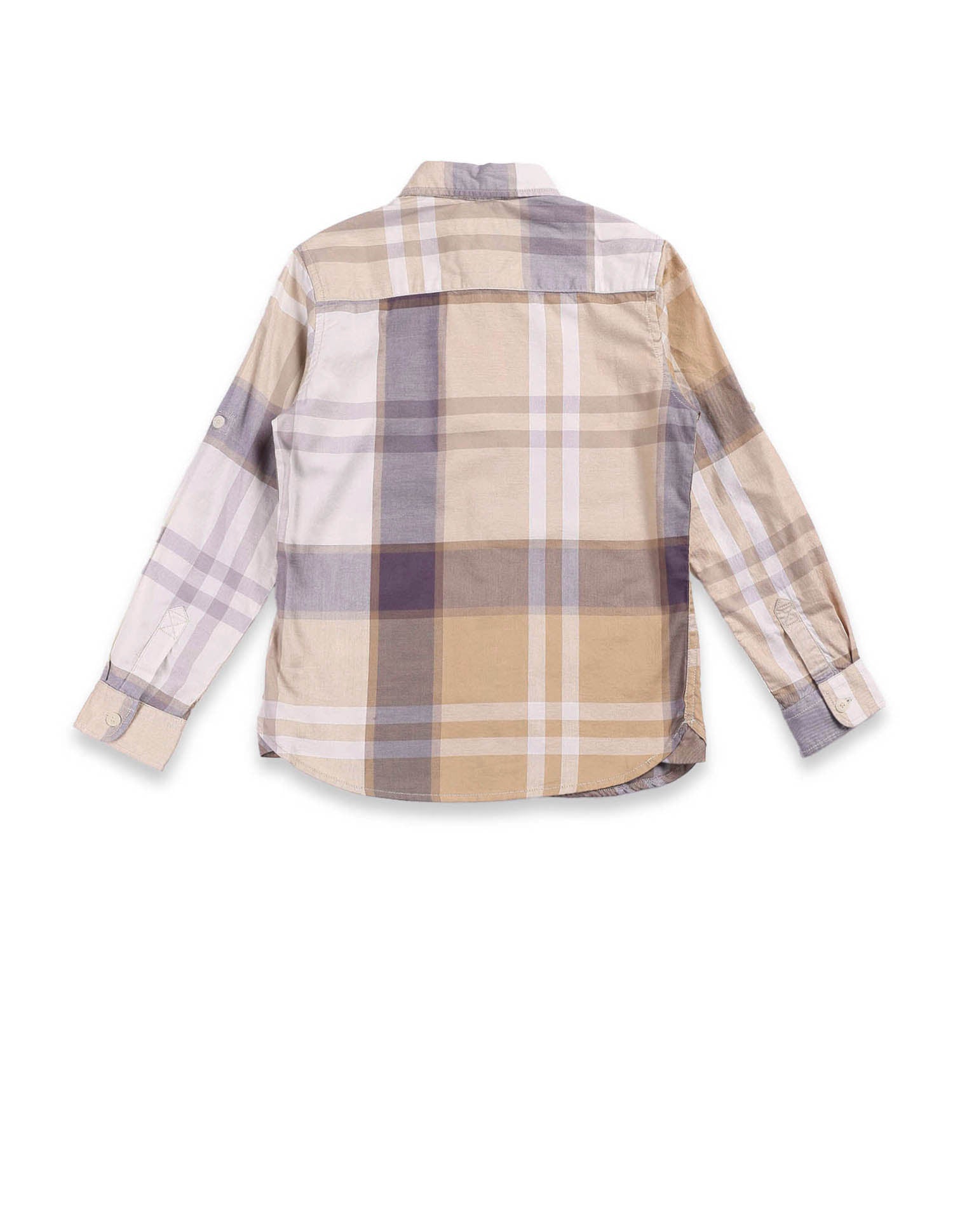 Boys Plaid Check Shirt Brown - U.S. POLO ASSN. | Large