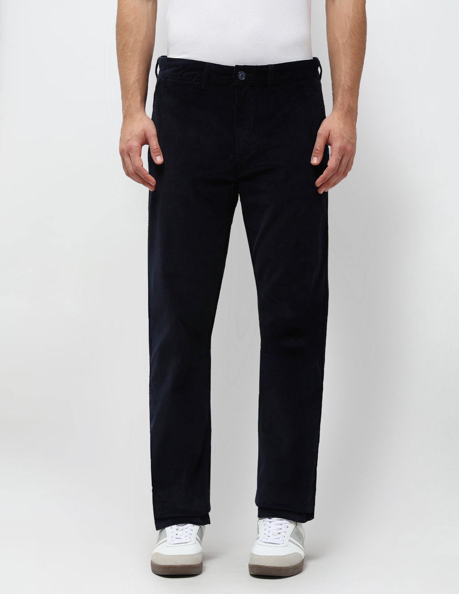 Riley Straight Fit Corduroy Trousers Navy - U.S. POLO ASSN. | Large