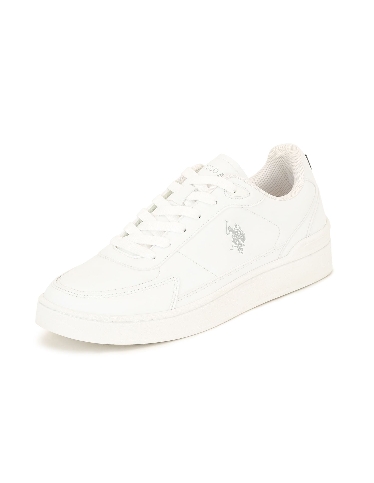 Men Round Toe Crest Sneakers White - U.S. POLO ASSN. | Large