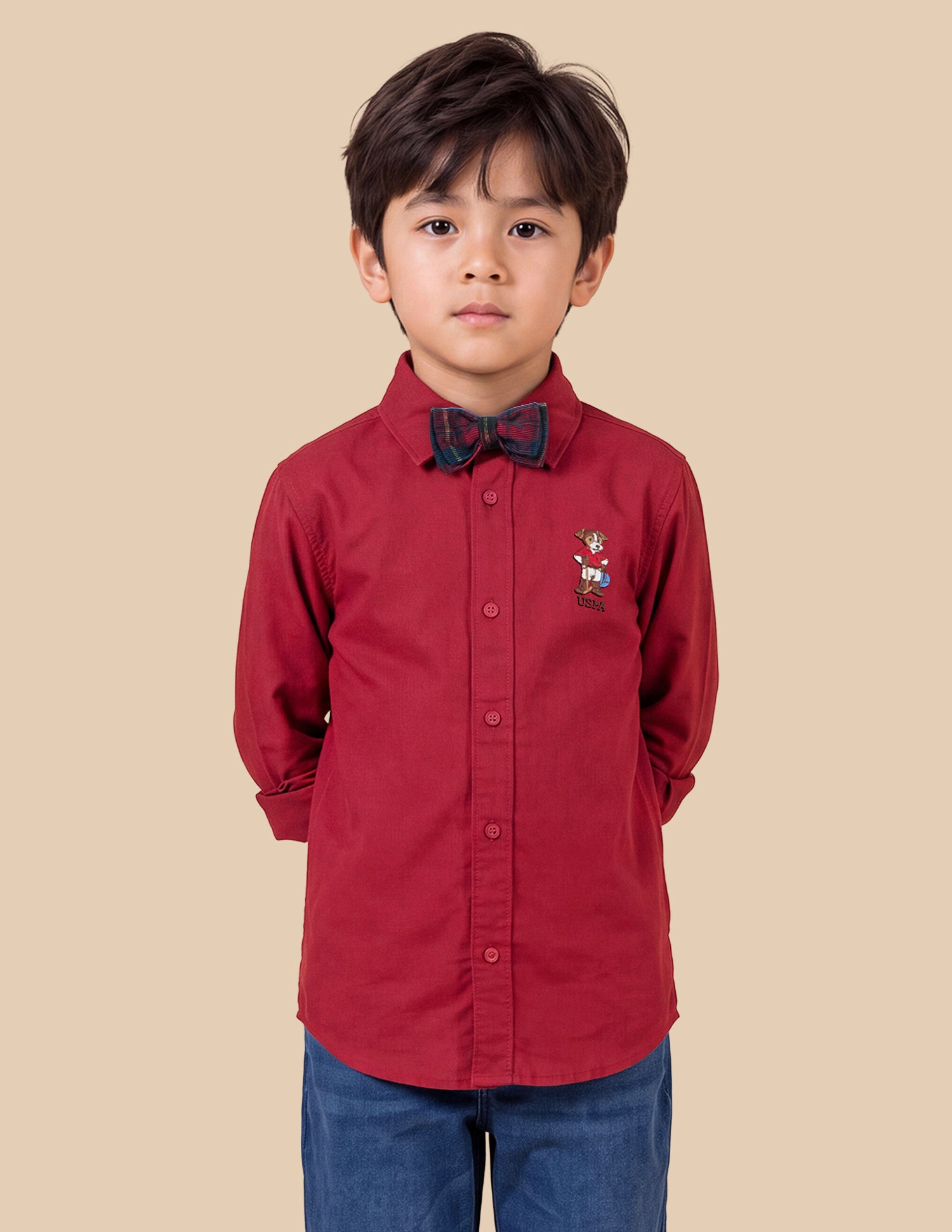 Solid Oxford Shirt Red - U.S. Polo Assn. India | Large