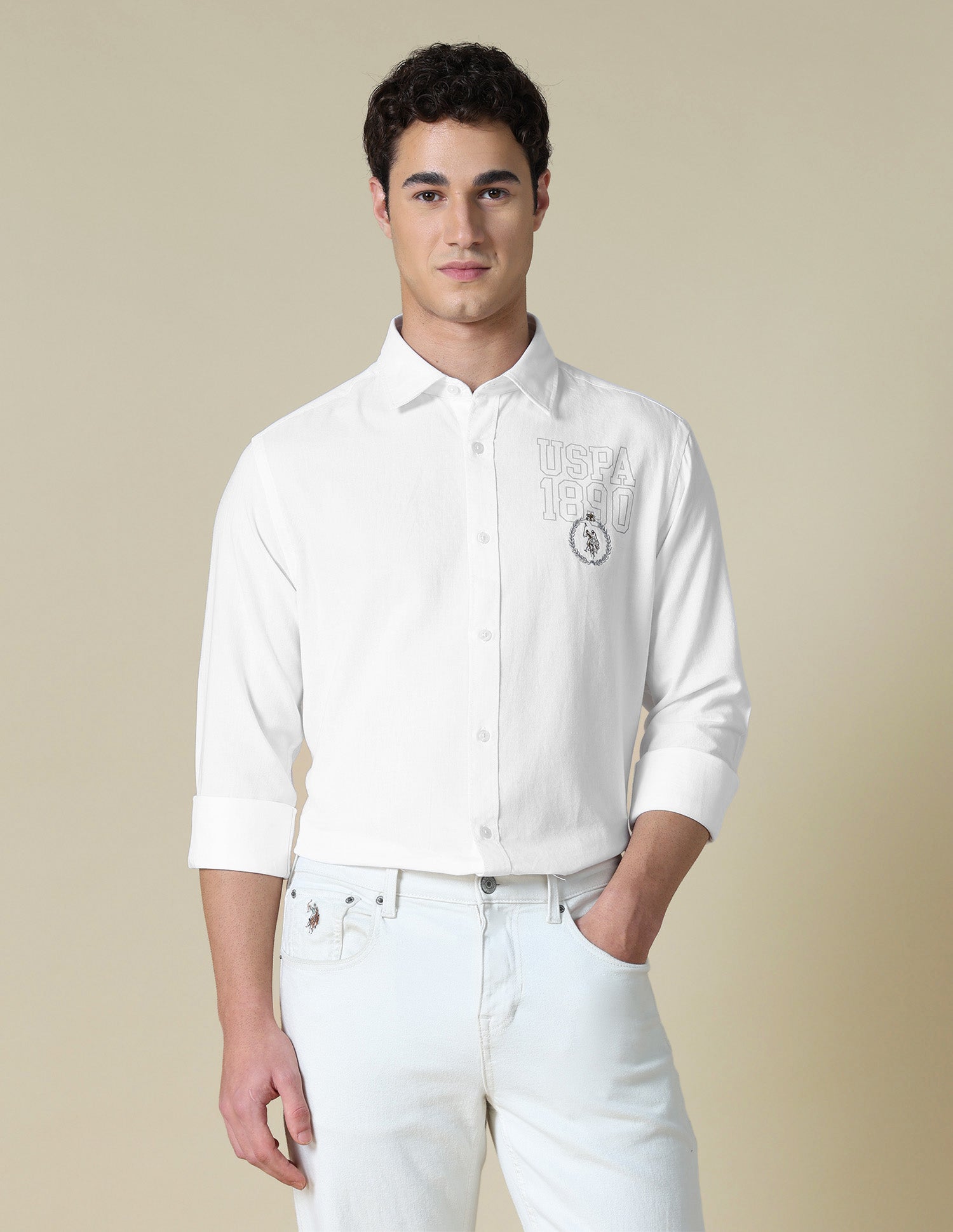Solid Oxford Shirt White - U.S. Polo Assn. India | Large
