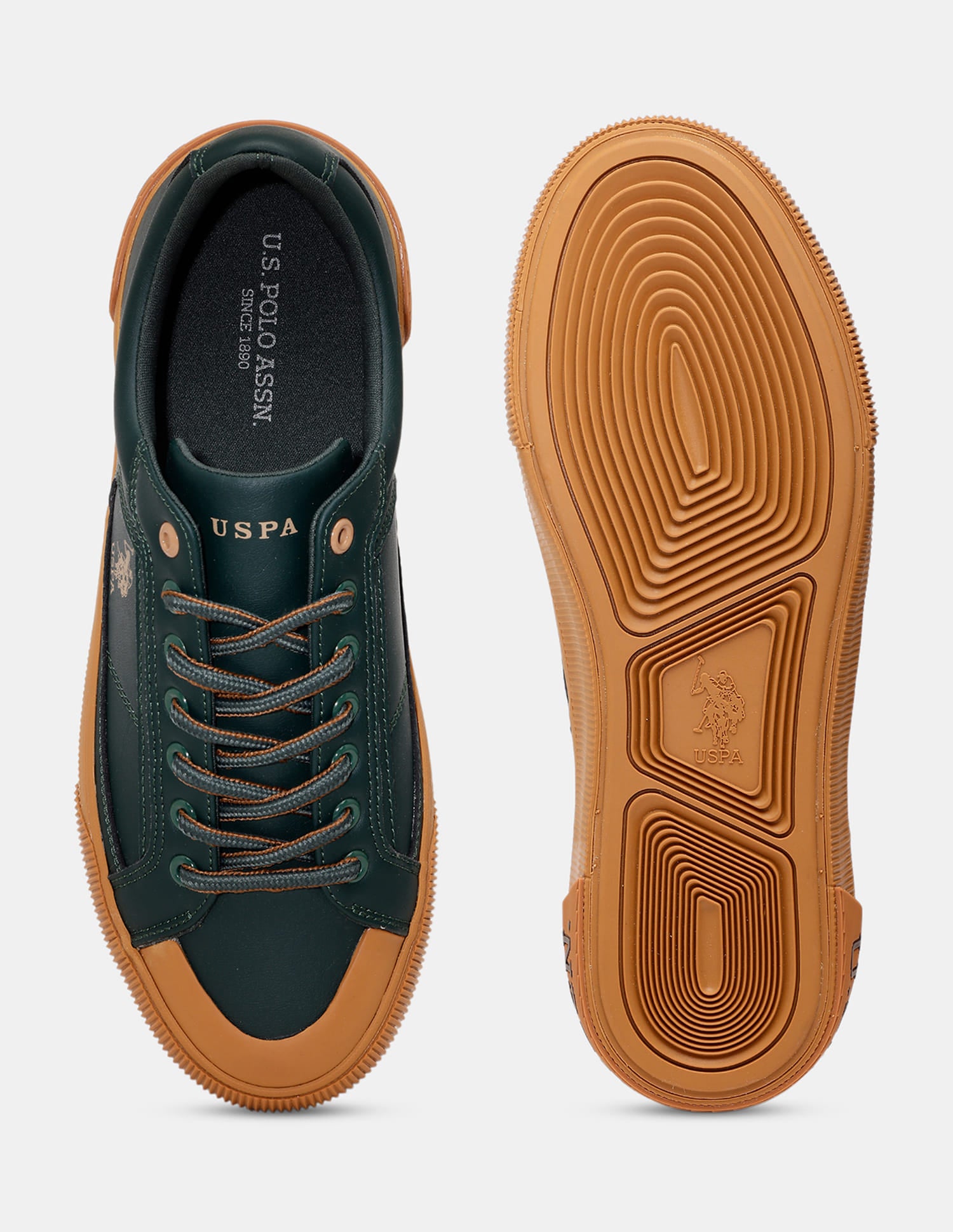 Men Lace-Ups Ruben 3.0 Sneakers Dark Green - U.S. Polo Assn. India | Large