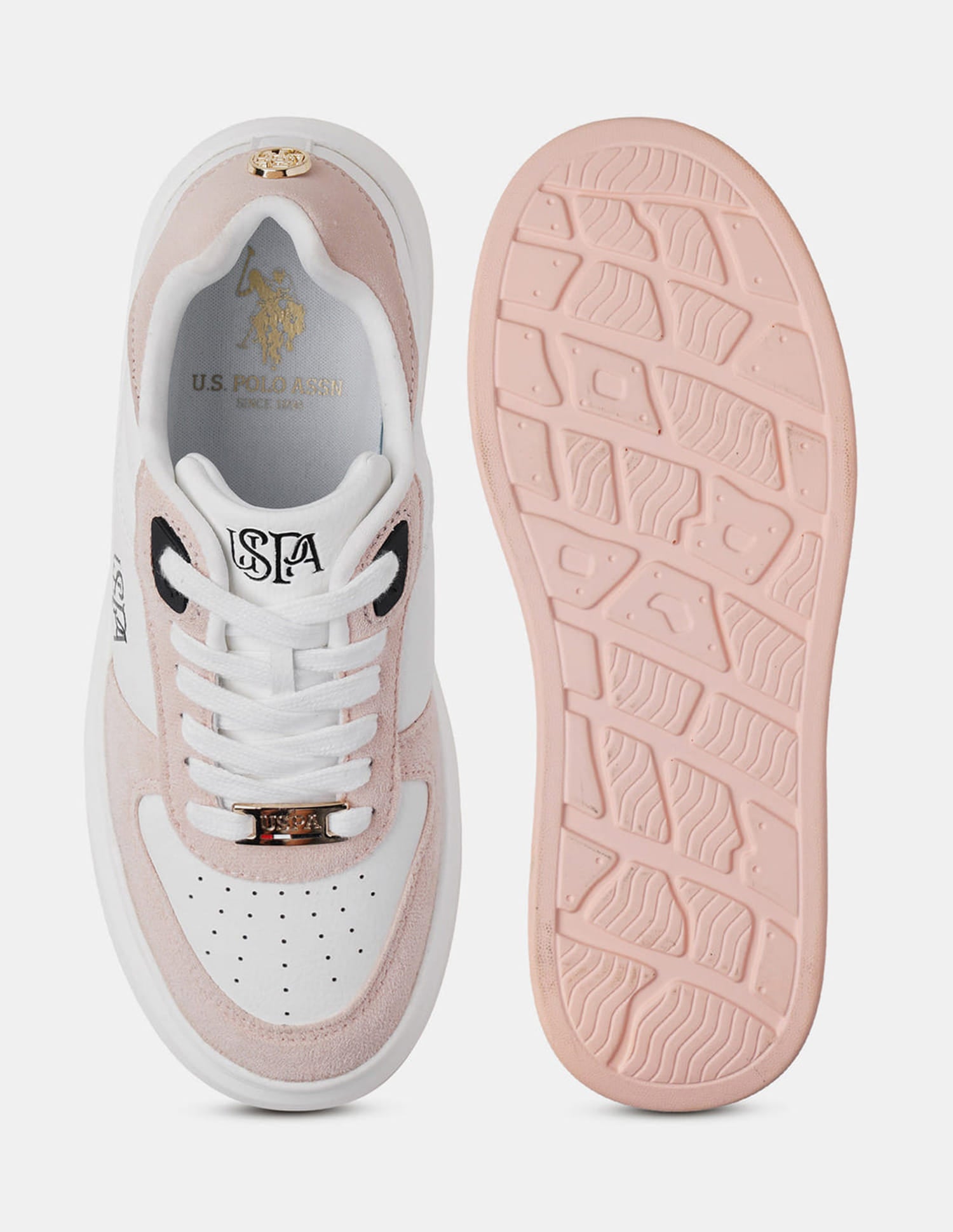 Ariella 2.0 Colourblocked Chunky Sneakers Light Pink - U.S. Polo Assn. India | Large