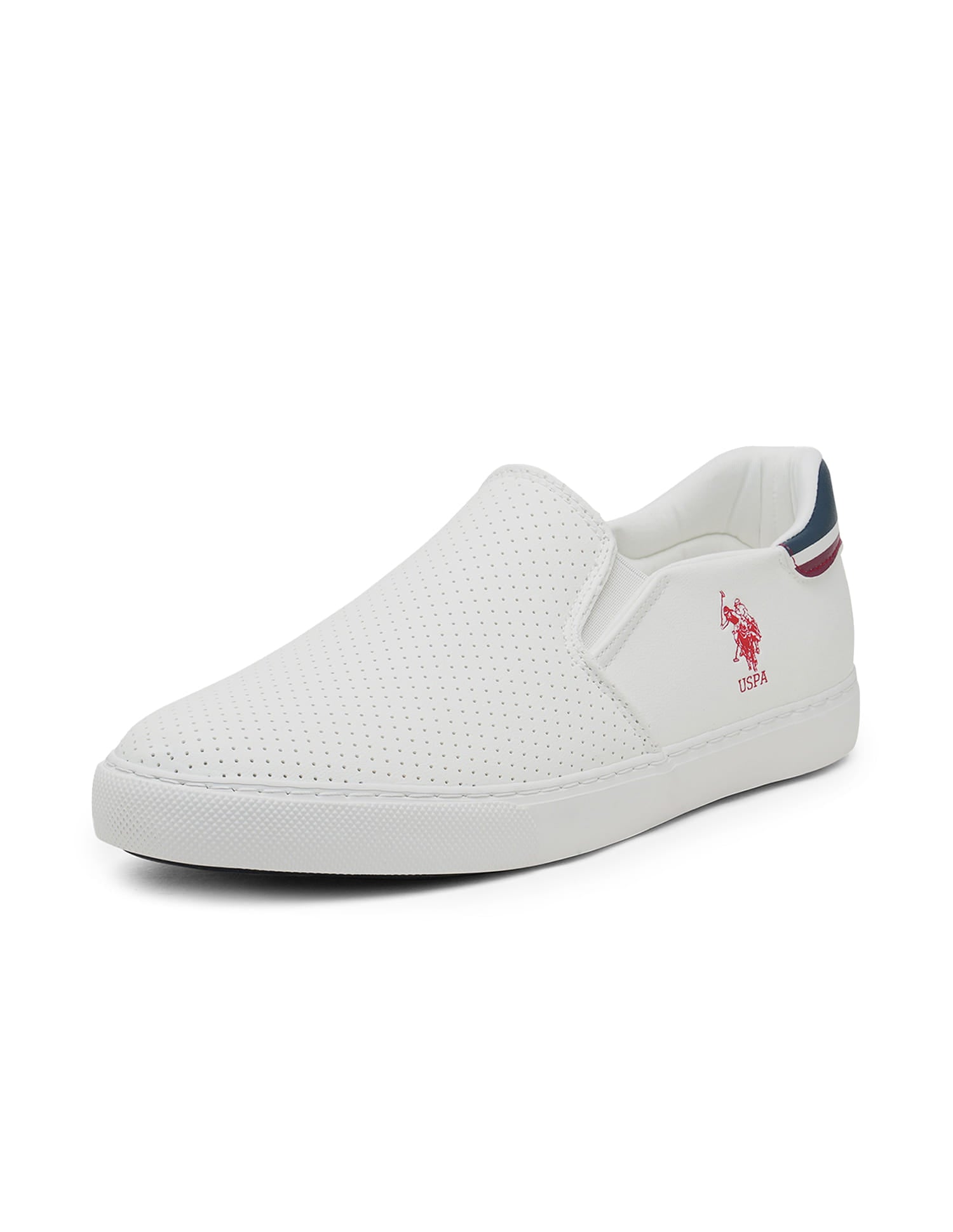 Men Round Toe Campbell 4.0 Slip-Ons Shoes Off White - U.S. Polo Assn. India | Large