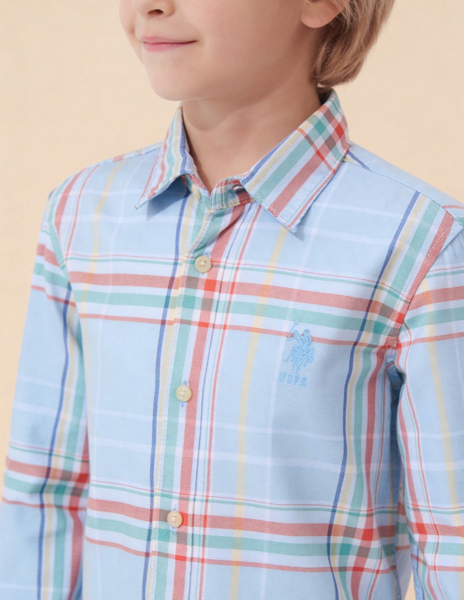 Tartan Checked Oxford Shirt Multi3 - U.S. Polo Assn. India | Large
