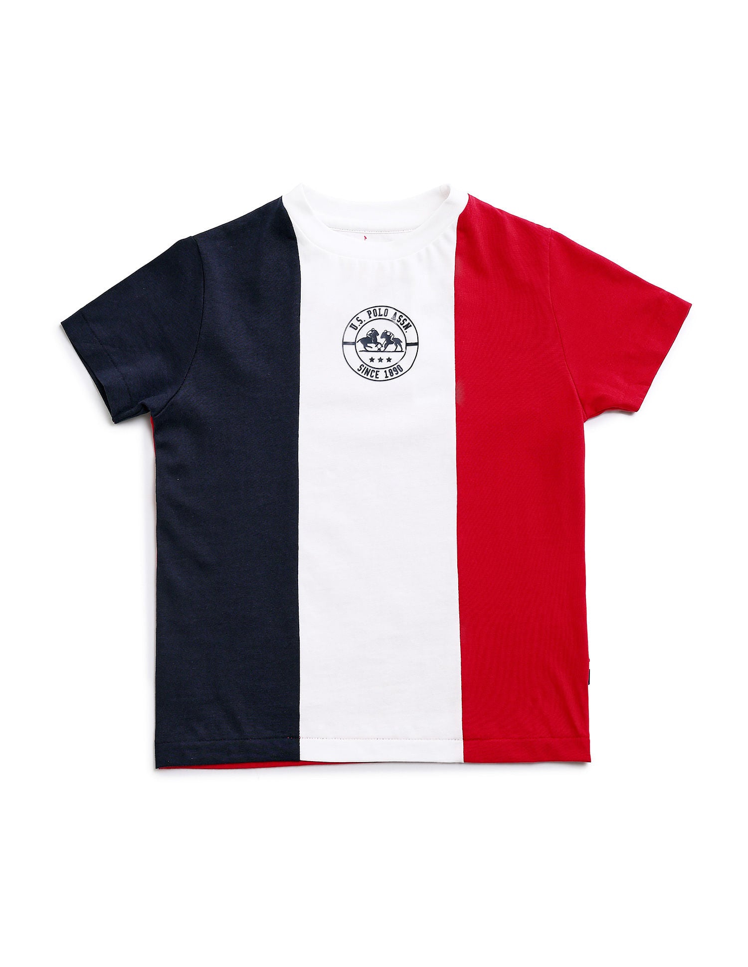 Boys Regular Fit T-Shirt Blue - U.S. Polo Assn. India | Large