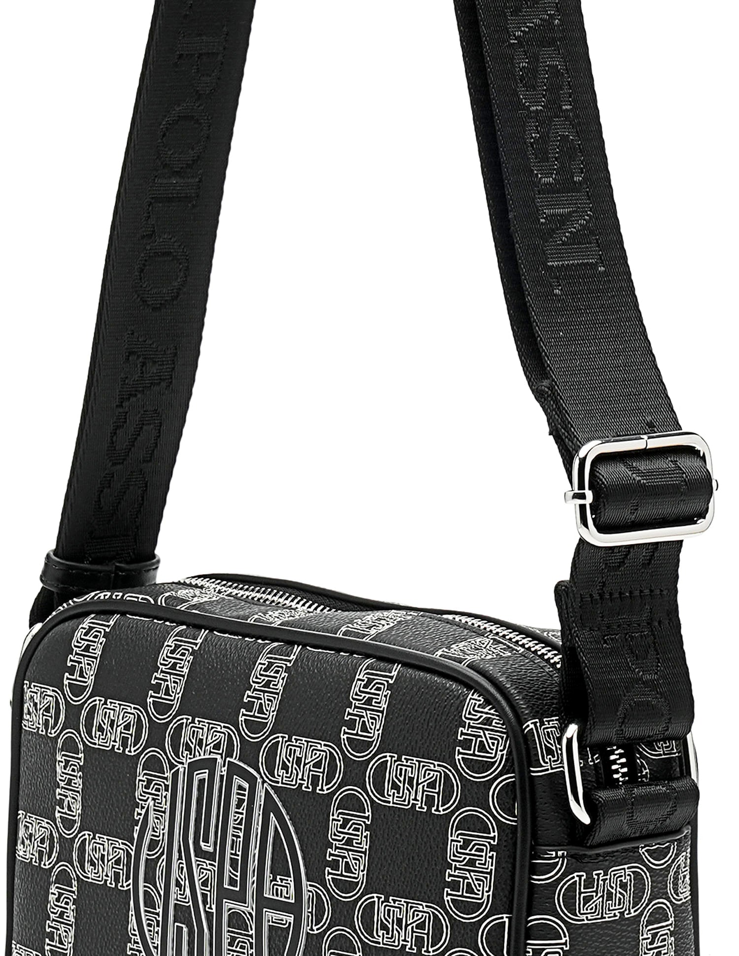 Garet Brand Cross Body Bag Black - U.S. Polo Assn. India | Large