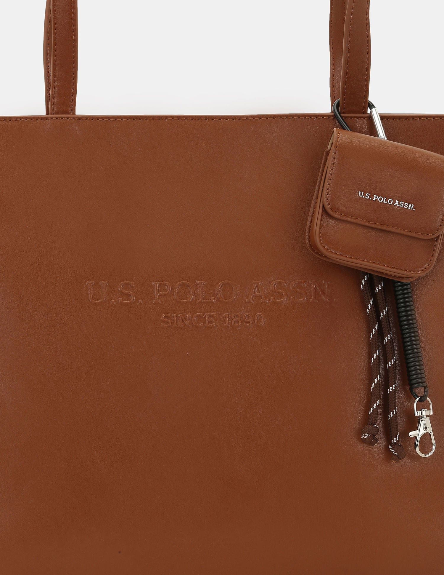 Women Bree Functional Tote Bag with Key Holder Tan - U.S. POLO ASSN. | Large