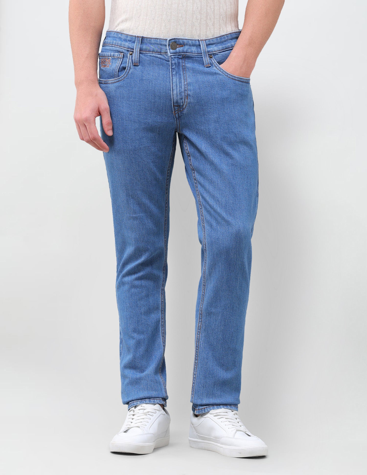 Brandon Slim-Tapered Fit Blue Jeans Indigo - U.S. Polo Assn. India | Large