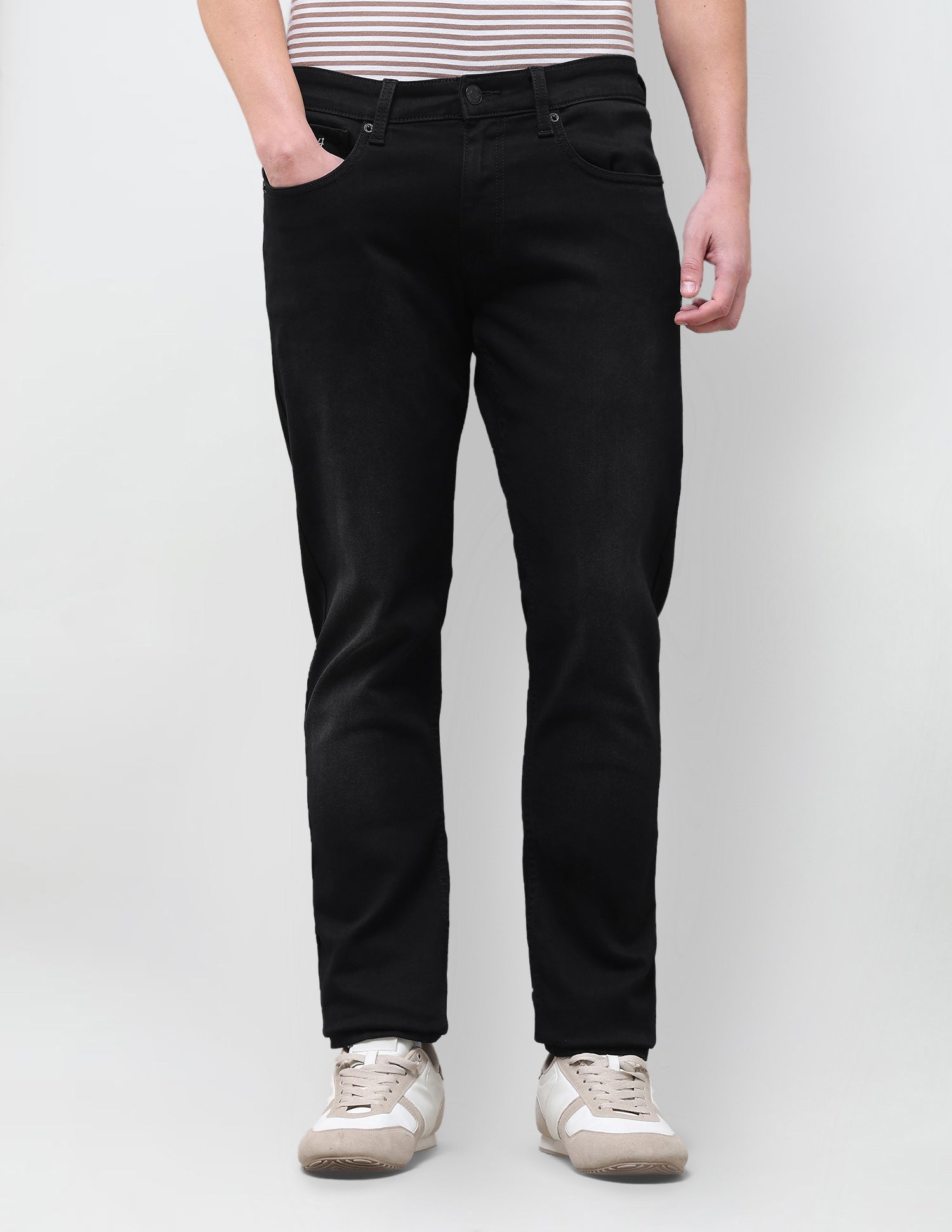 Brandon Slim-Tapered Fit Black Jeans Black - U.S. Polo Assn. India | Large