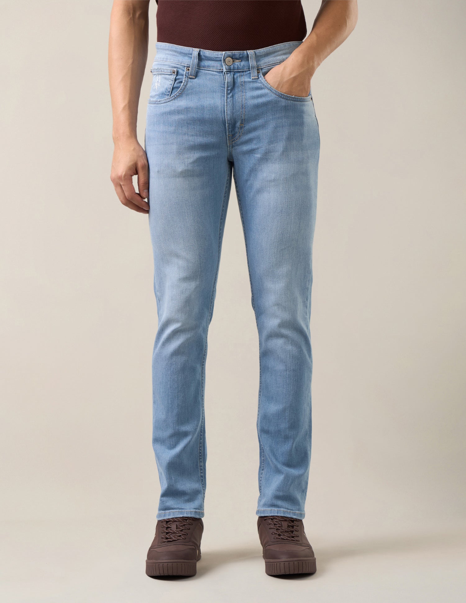 Regallo Skinny Fit Blue Jeans Blue - U.S. Polo Assn. India | Large