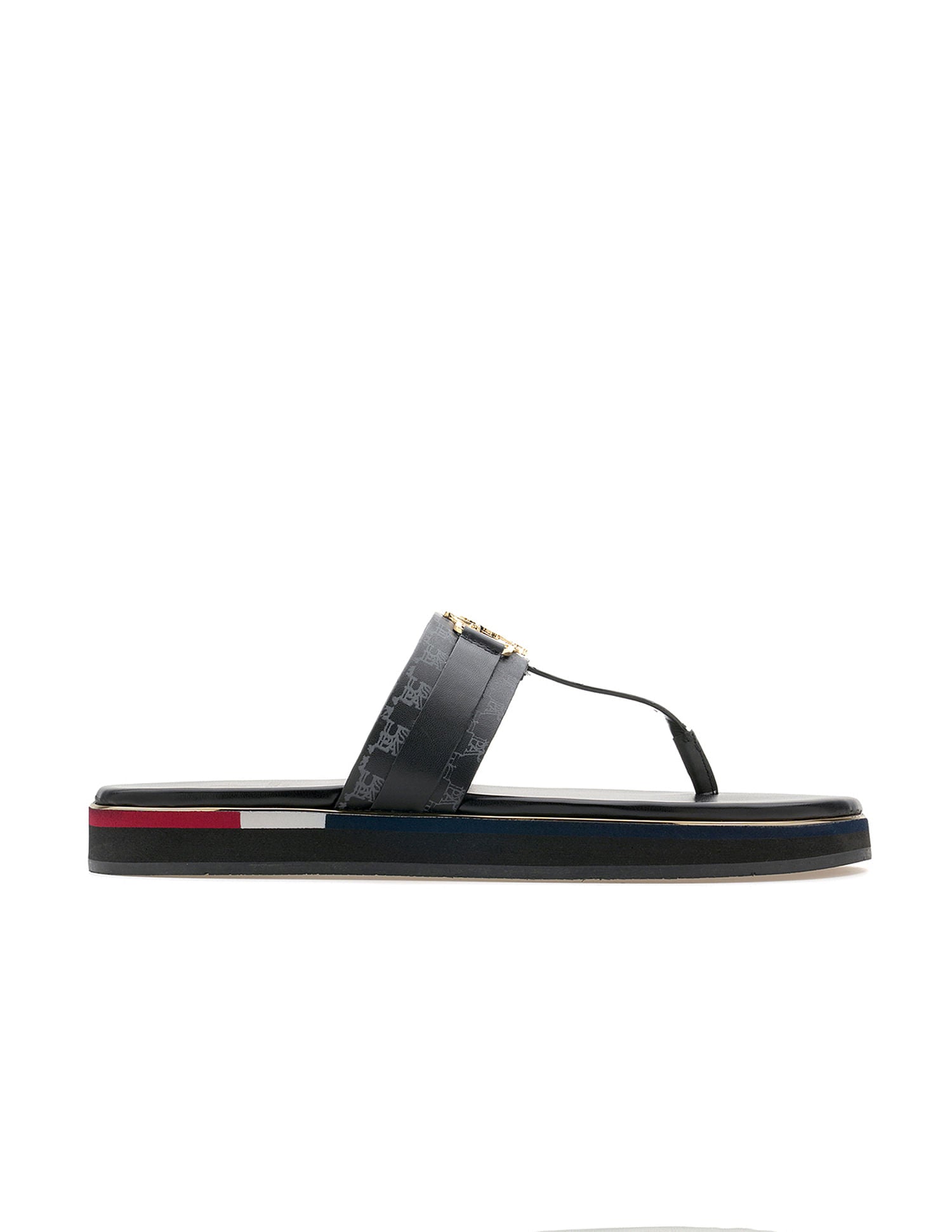 Women Abigail Flat Sandals Black - U.S. POLO ASSN. | Large