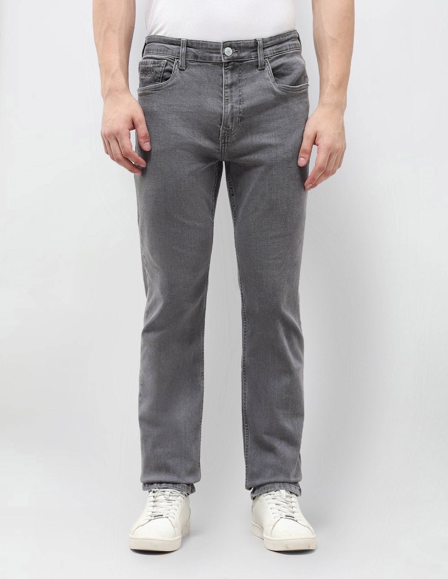 Harold Slim Straight Fit Grey Jeans Grey - U.S. POLO ASSN. | Large