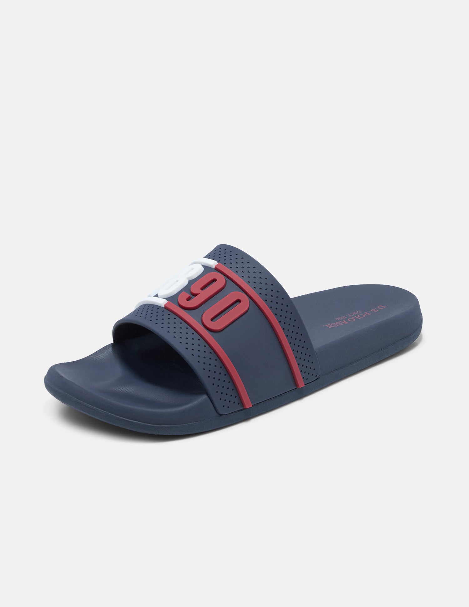 Numeric Embossed Alfie Sliders Navy - U.S. Polo Assn. India | Large