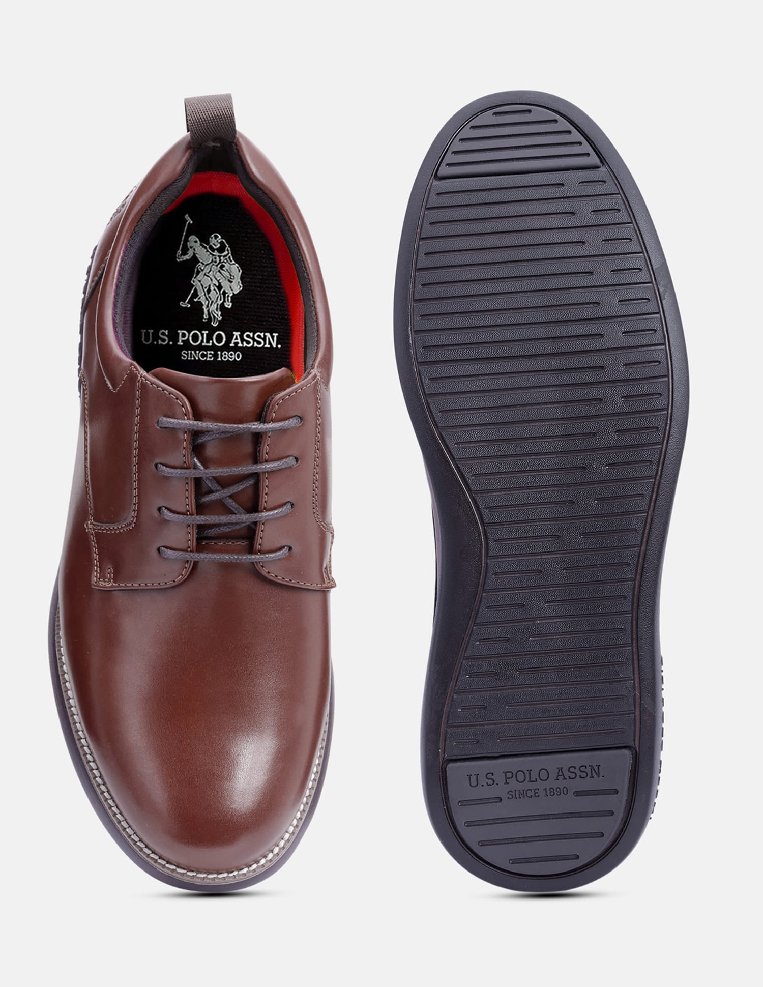 Lace Ups Nicolo 2.0 Smart Casual Shoe Brown - U.S. Polo Assn. India | Large